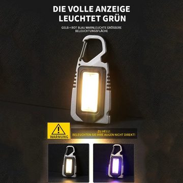 yozhiqu Taschenlampe Mini-LED-Arbeitsleuchte, 2er-Pack tragbare Taschenlampe (1-St), USB wiederaufladbare Inspektionsleuchten mit Flaschenöffner