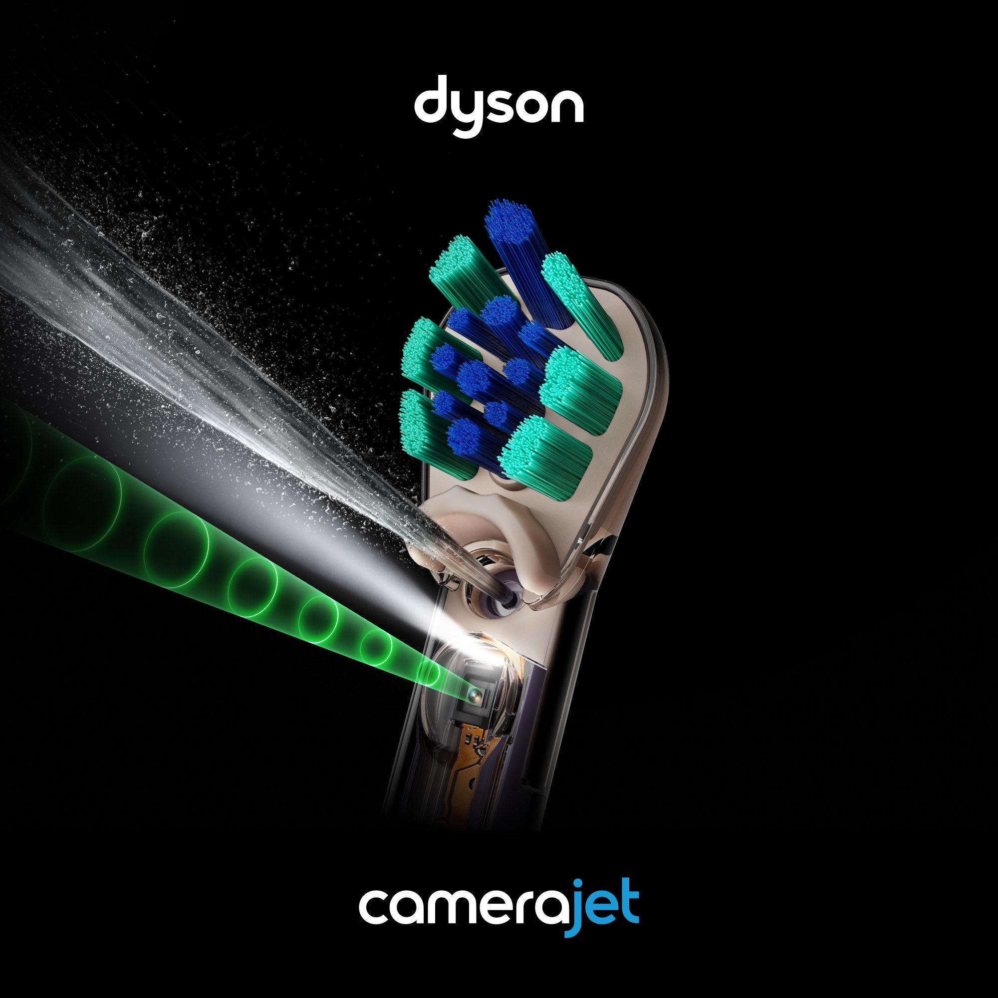 DYSON Elektrische Zahnbürste Dyson CameraJet™, Aufsteckbürsten: 2 St., Integrierte Kamera mit Gap Optical Targeting – Bild 2 von 5