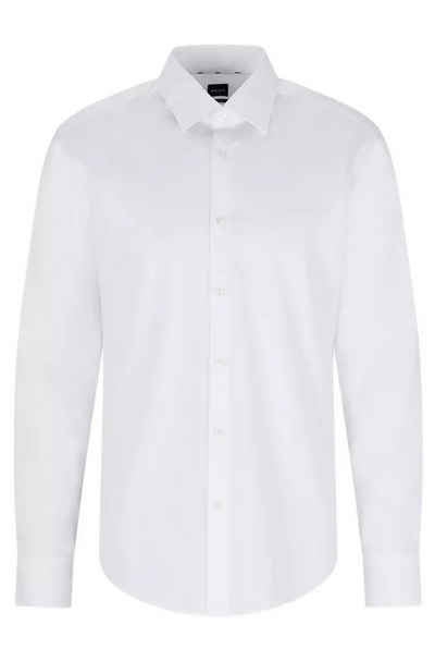 BOSS Businesshemd »Regular-Fit Hemd aus elastischer Baumwoll-Popeline mit bügelleichtem Finish«