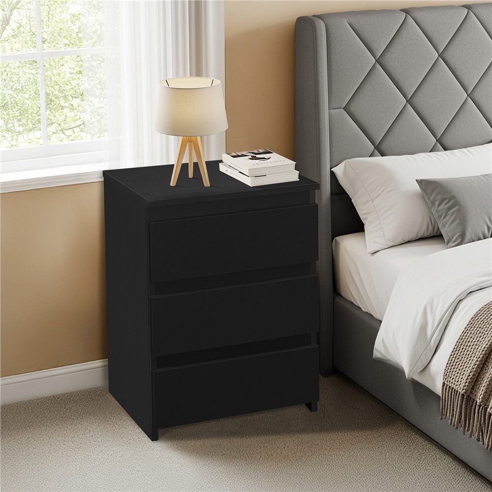 Yaheetech Nachttisch mit 3 Schubladen Nachtschrank (2-St), Nachtkommode Nac günstig online kaufen