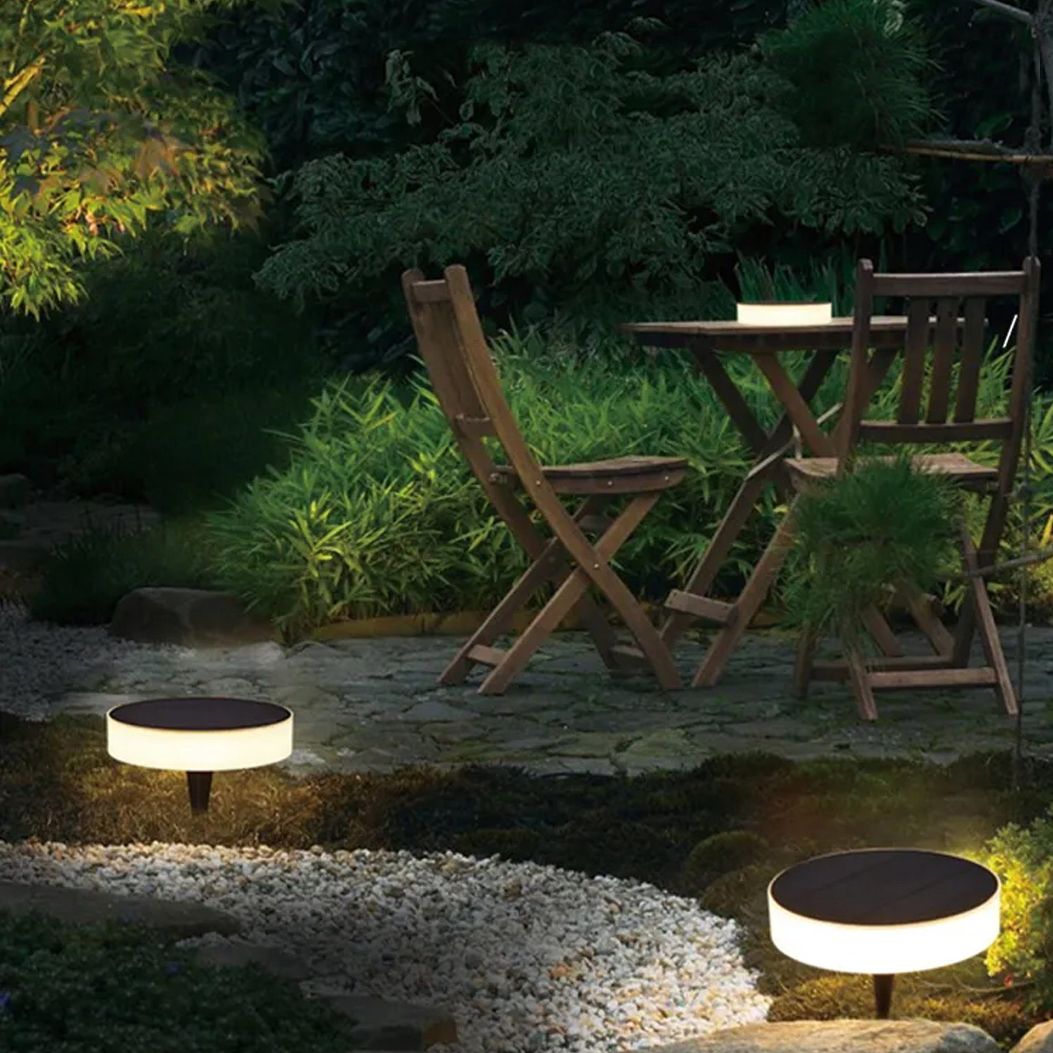 Arnusa LED Solarleuchte kabellos Tischlampe Solarlampe warmweiß, Akku Gartenlampe, Farbsteuerung, kaltweiß LED fest mAh 1300 integriert