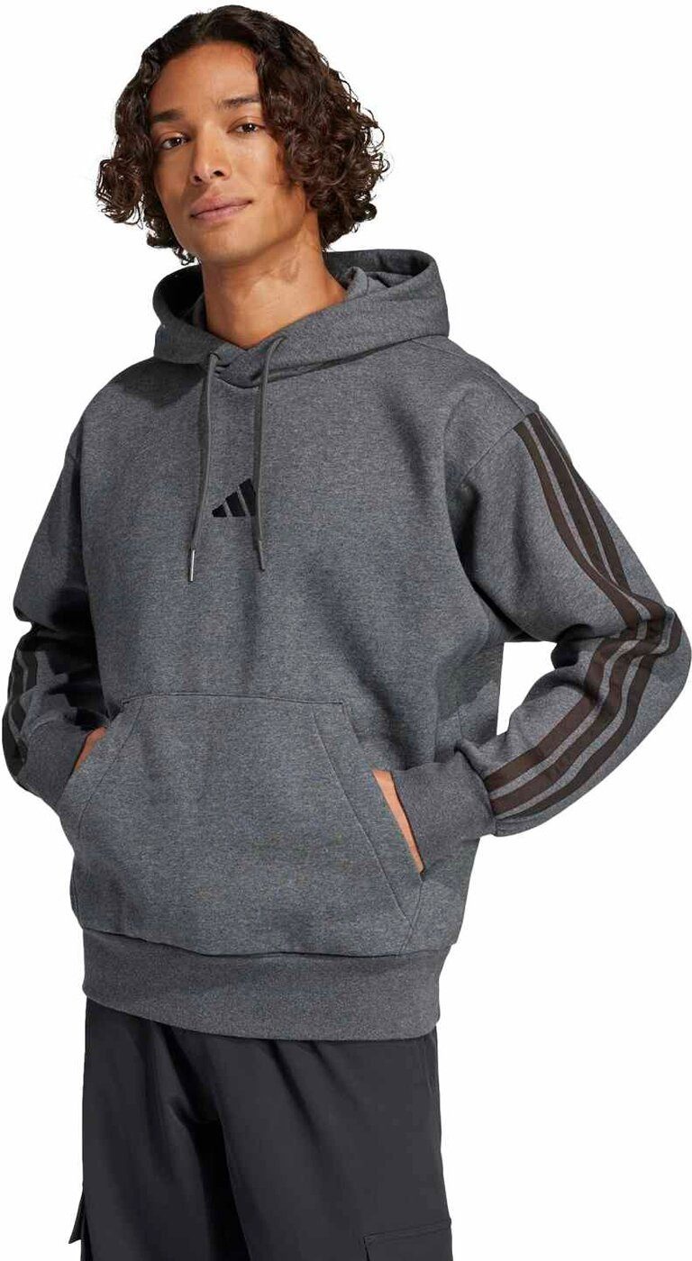 adidas Sportswear Kapuzensweatshirt M 3S FL HD DGREYH/BLACK günstig online kaufen