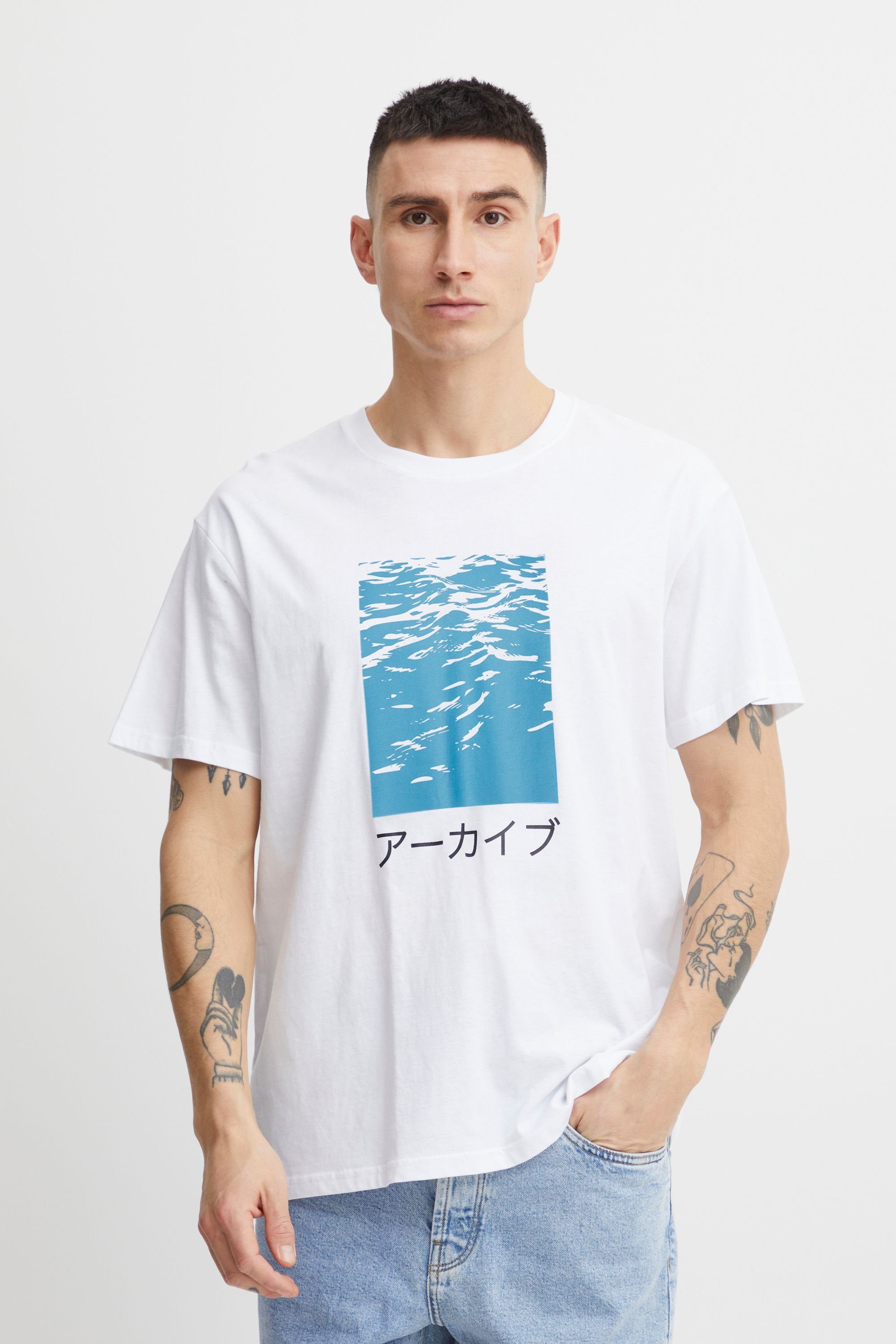 Solid T-Shirt SDEllington - 21107520 (110601) WHITE