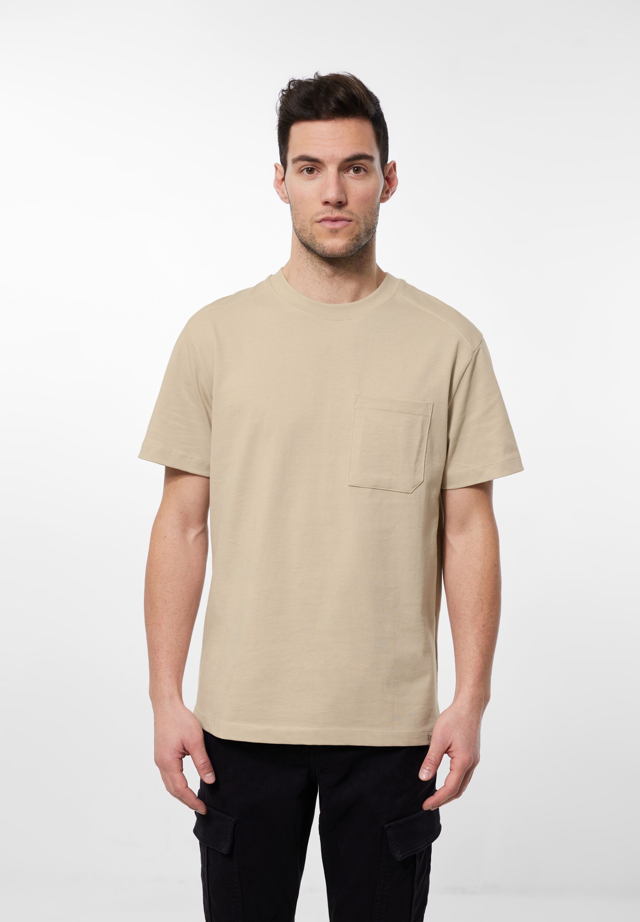 ONE STREET MEN beige oat T-Shirt