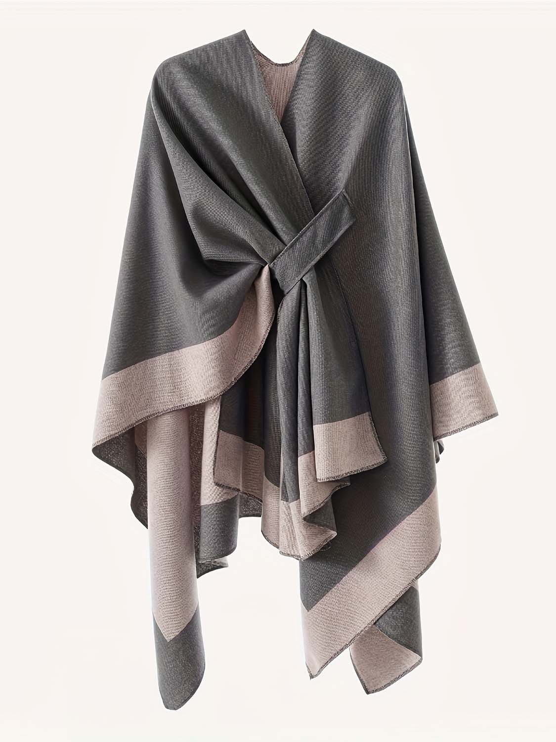 Oemmn Poncho Damen Schal,Poncho,Wärmender Schal für alle Jahreszeiten