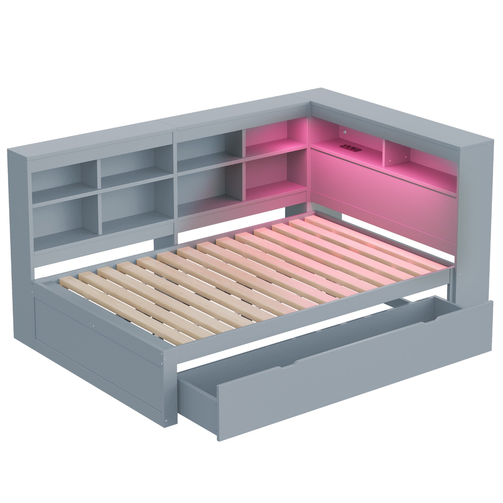 MODFU Schlafsofa Kinderbett mit USB-Steckdose und günstig online kaufen