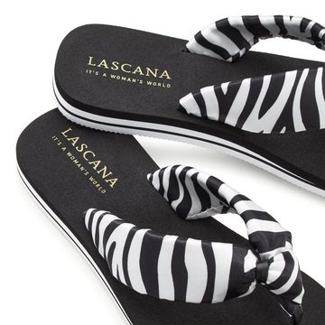 LASCANA Badezehentrenner Sandale, Pantolette, Badeschuh ultraleicht mit softem Band VEGAN