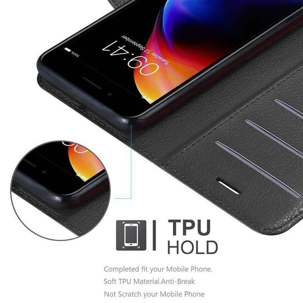 Cadorabo Handyhülle für iPhone 7 PLUS / 7S PLUS / 8 PLUS Hülle Apple iPhone 7 PLUS / 7S PLUS / 8 PLUS, Hülle Schutzhülle mit Standfunktion, Kartenfach und Magnetverschluss