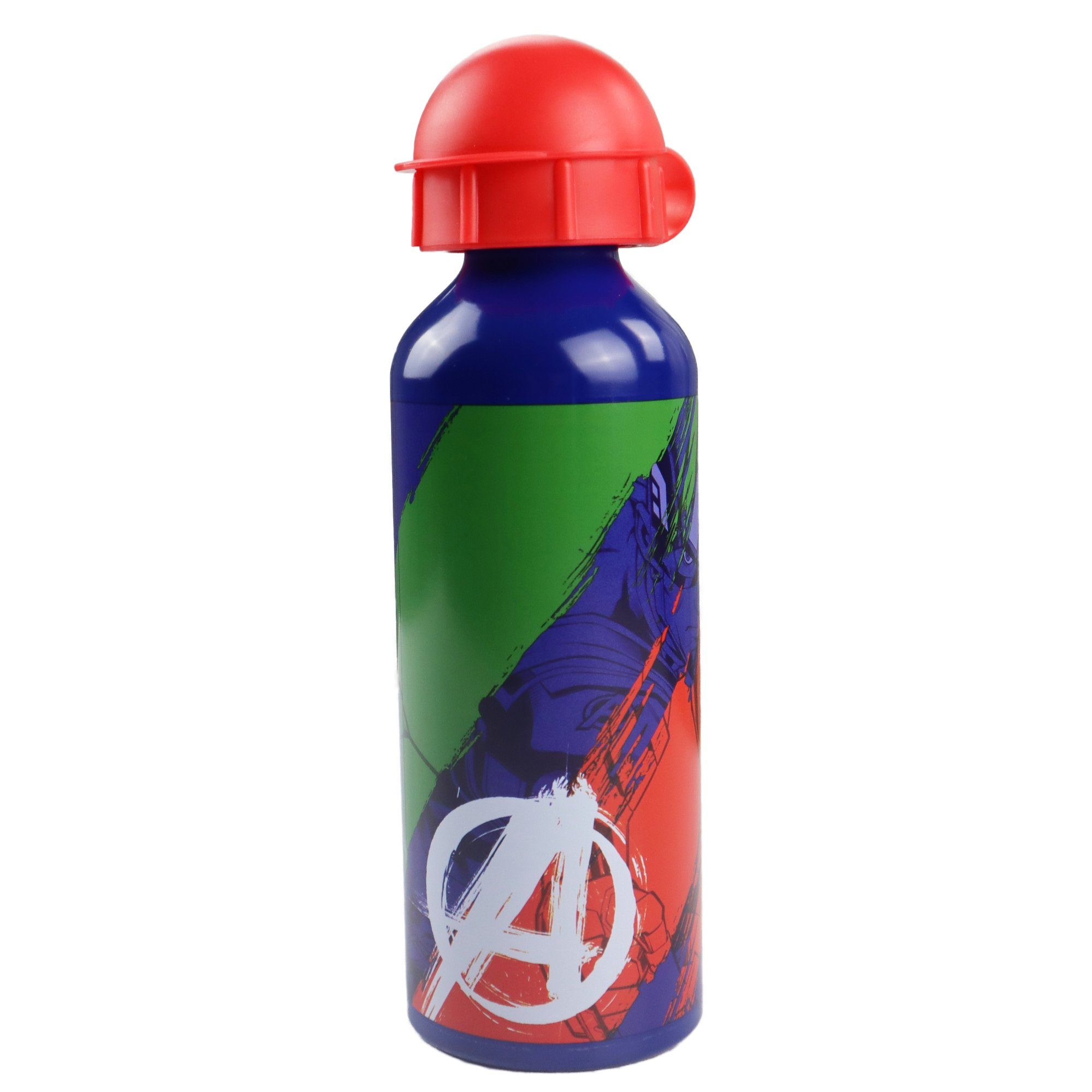 MARVEL Trinkflasche Marvel ml Wasserflasche Avengers Flasche, Aluminium 520 Sport