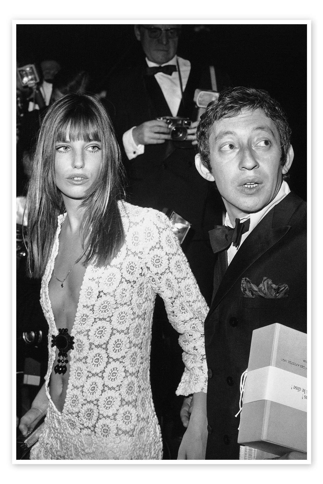 Posterlounge Wandbild Jane Birkin und Serge Gainsbourg, Celebrity Collection, erhältlich als Poster, Leinwandbild, Wandsticker oder Acrylglasbild