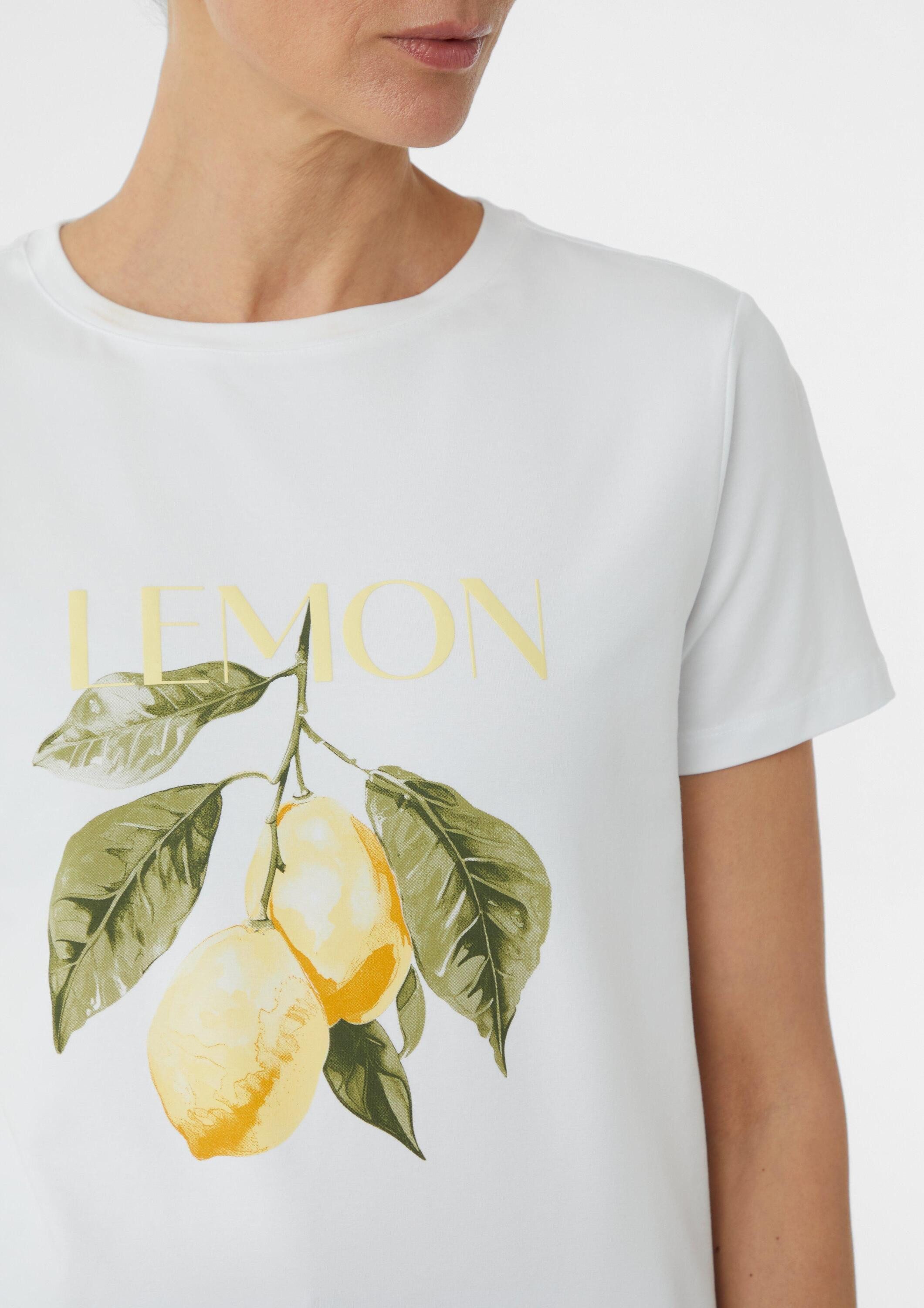 comma Kurzarmshirt T-Shirt T-Shirt mit Print