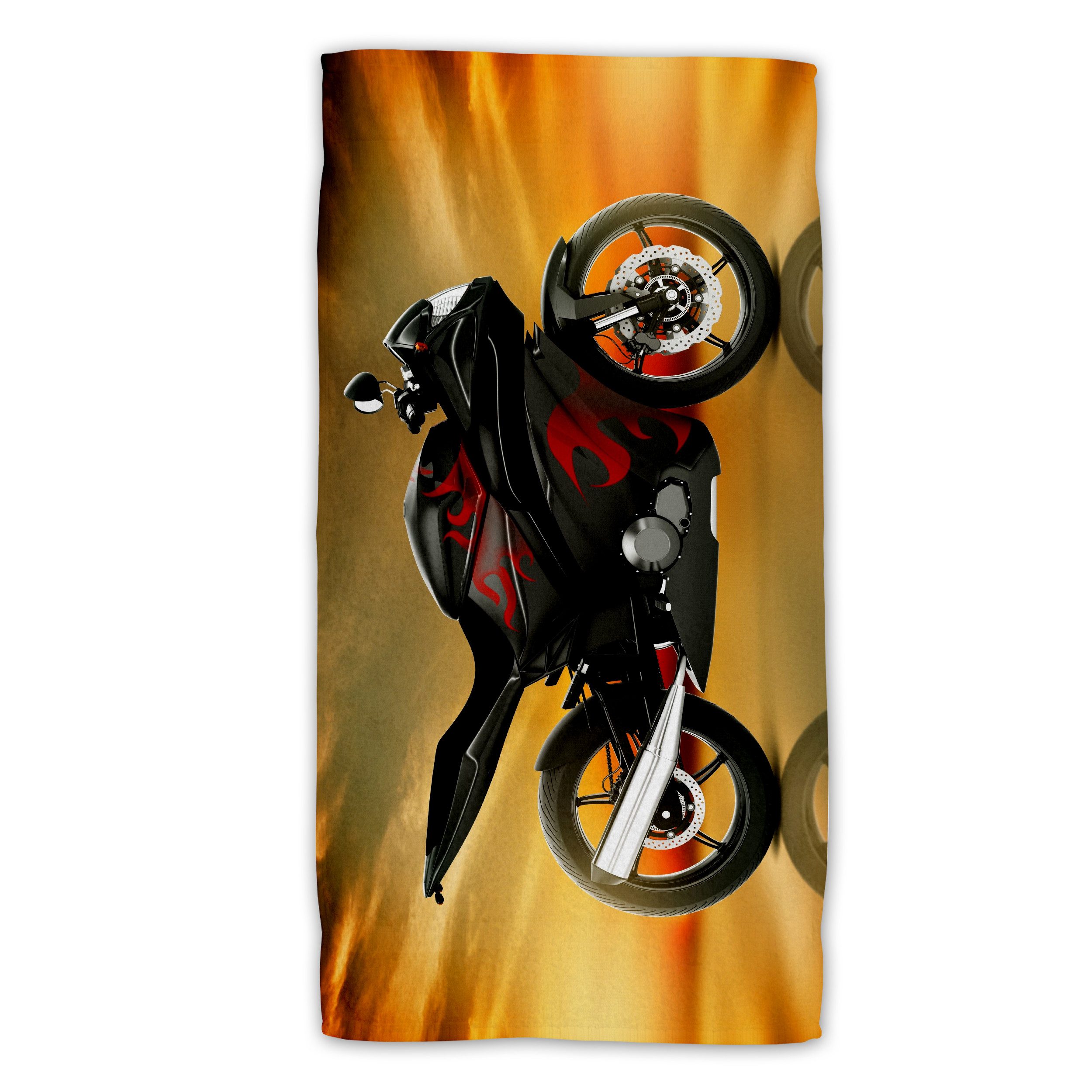 Jerry Fabrics Strandtuch Motorbike Baumwolle Frottee Badetuch mit Premium D günstig online kaufen