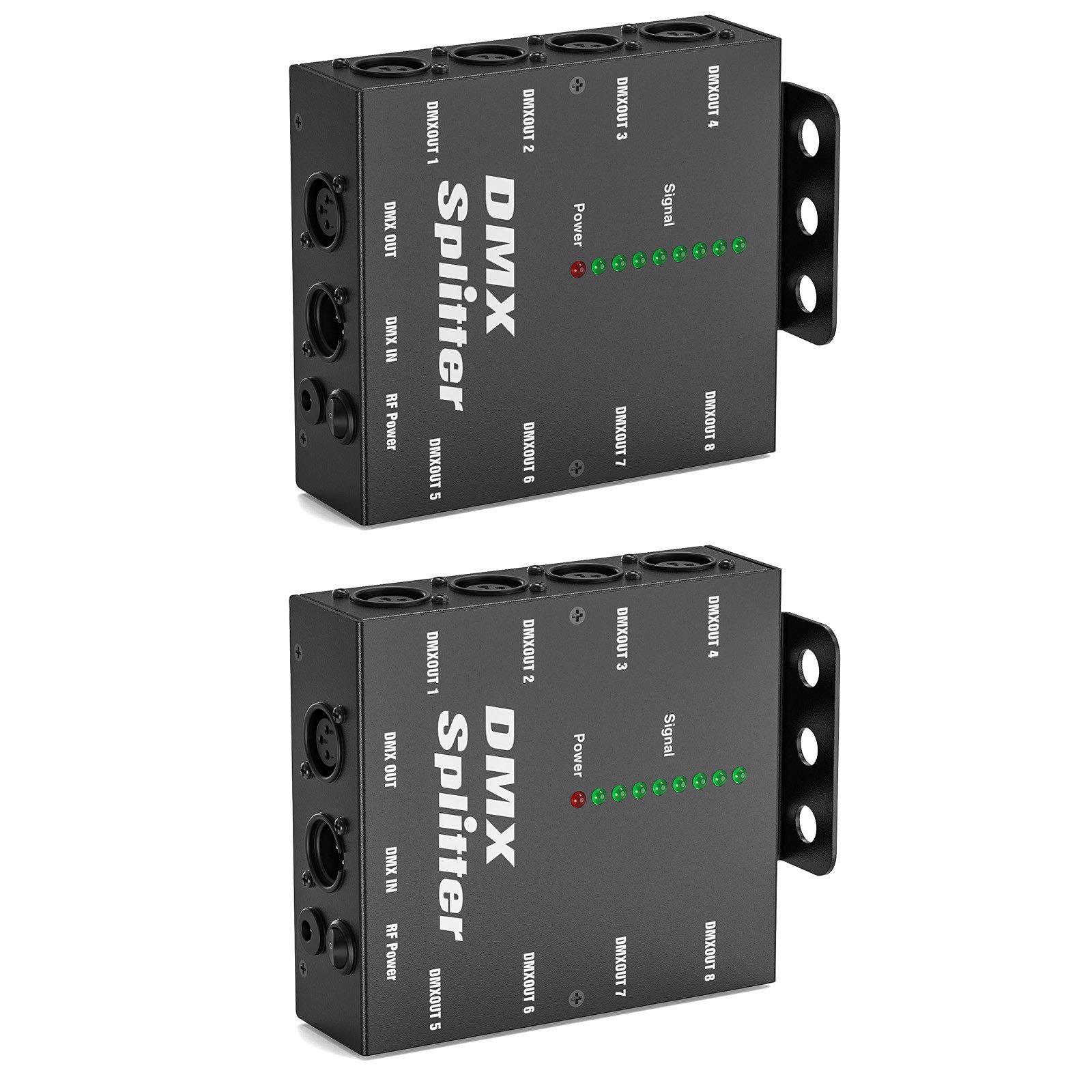 ZonQoonz Mischpult Mini-8-Kanal-DMX-Splitter, Signalverstärker zur Steuerung von Leuchten