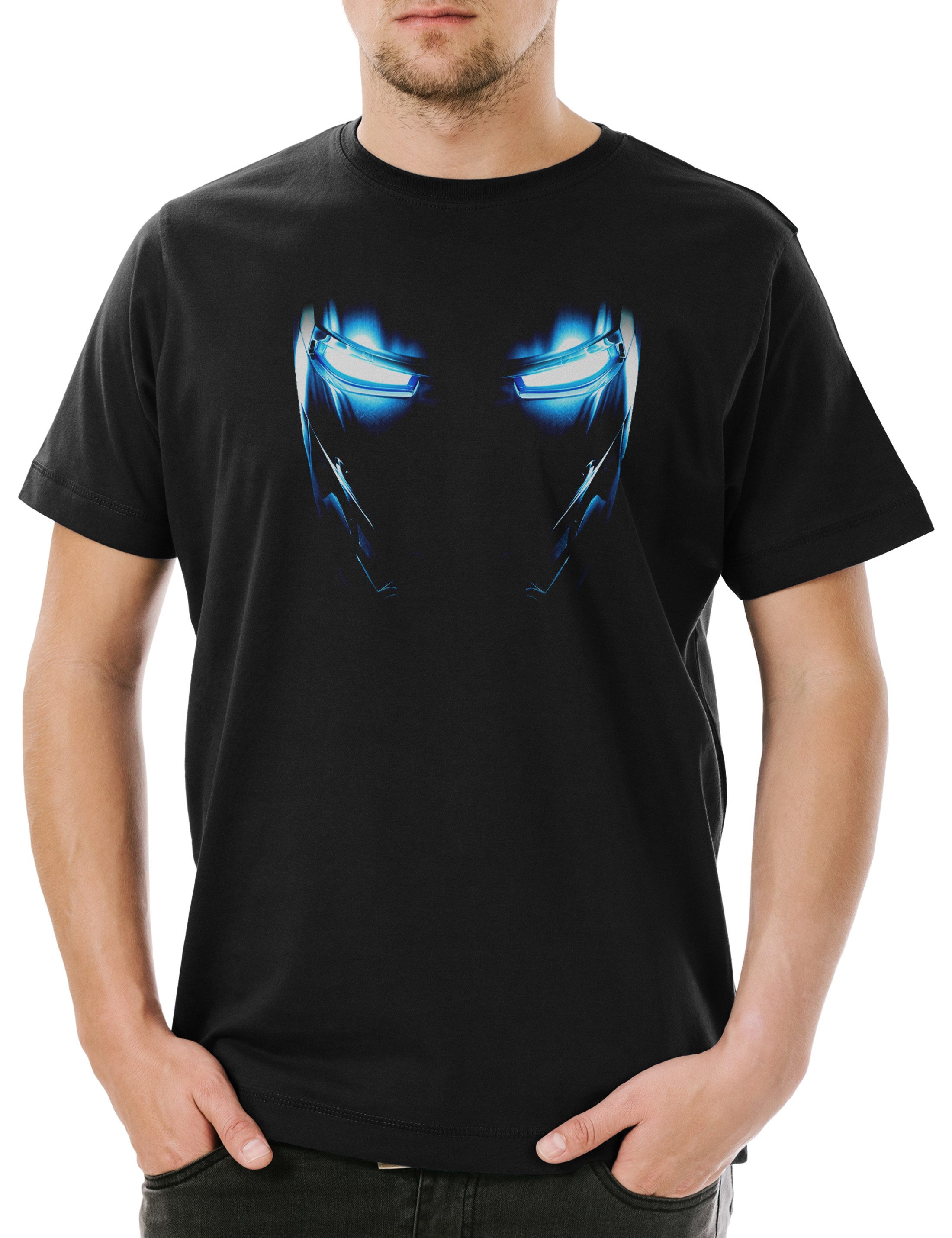 Print-Shirt Mark II Armor Eyes Herren T-Shirt Tony Stark Iron Arc Reactor Sign Man