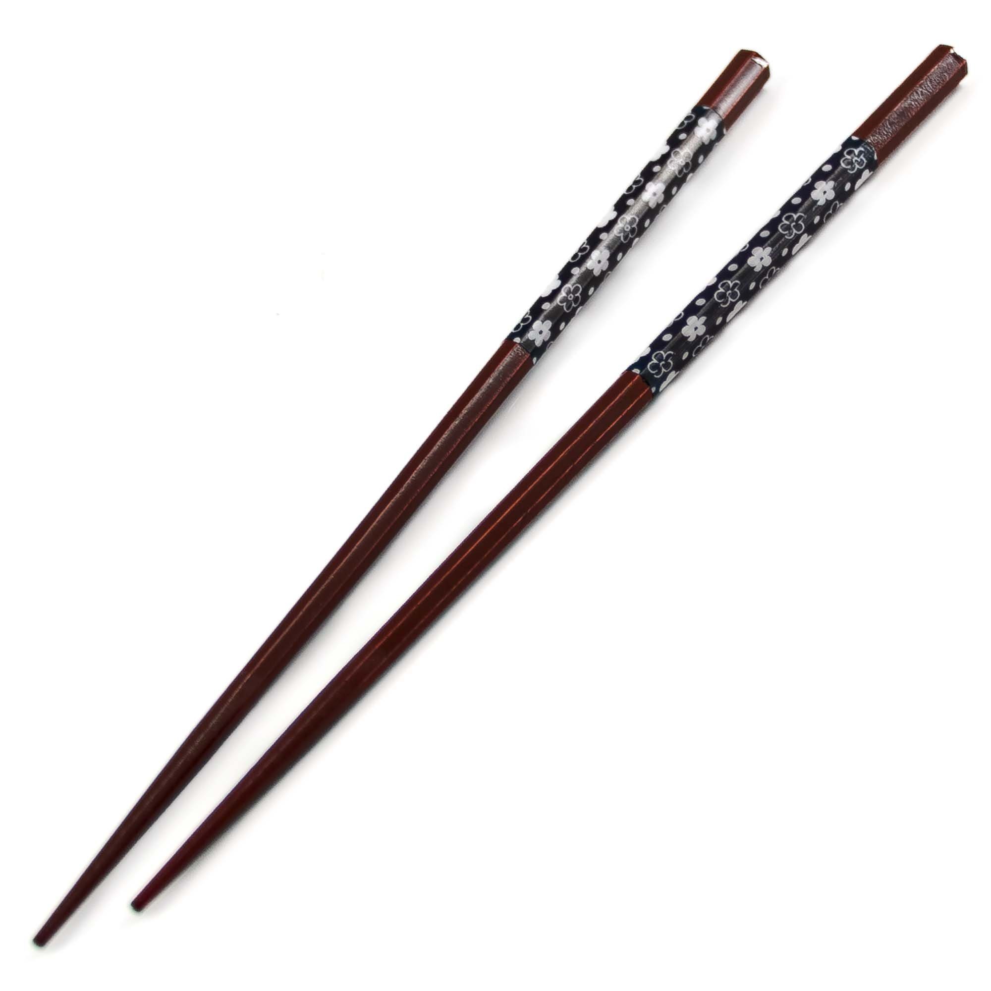 Essstäbchen SAKURASHIMA Hashi Essstäbchen Rotbraun Schwarz Weiß