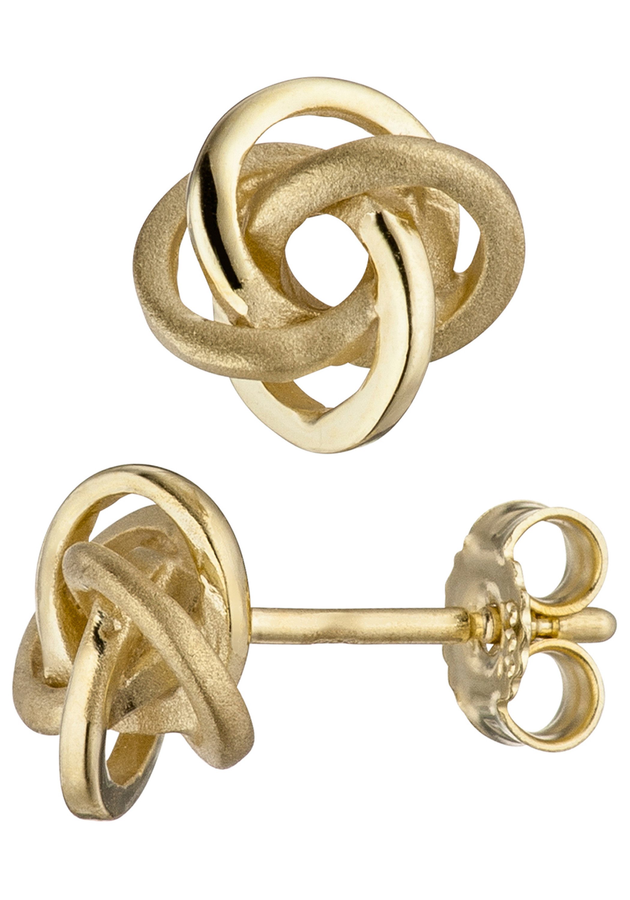 JOBO Paar Ohrstecker, verschlungen 333 Gold