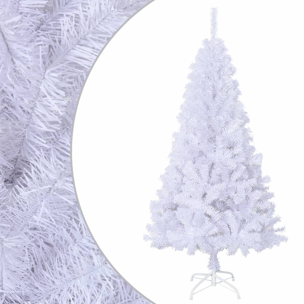 vidaXL Künstlicher Weihnachtsbaum Künstlicher Weihnachtsbaum mit Dicken Zweigen Weiß 120 cm PVC