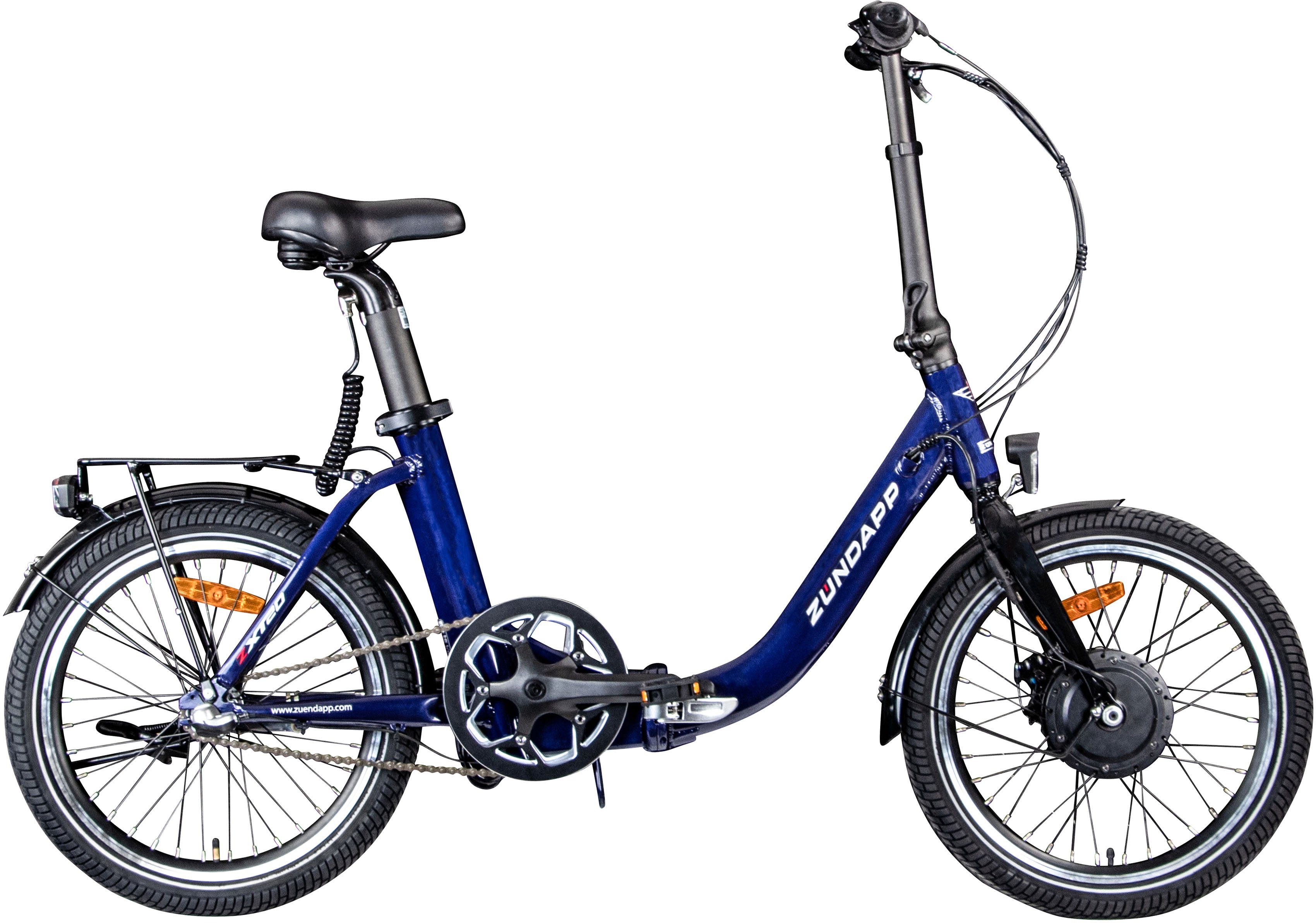 Zündapp E-Bike Cityrad ZXT20, 3 Gang, Nabenschaltung, Frontmotor, 230 Wh, Pedelec, Elektrofahrrad für Damen u. Herren