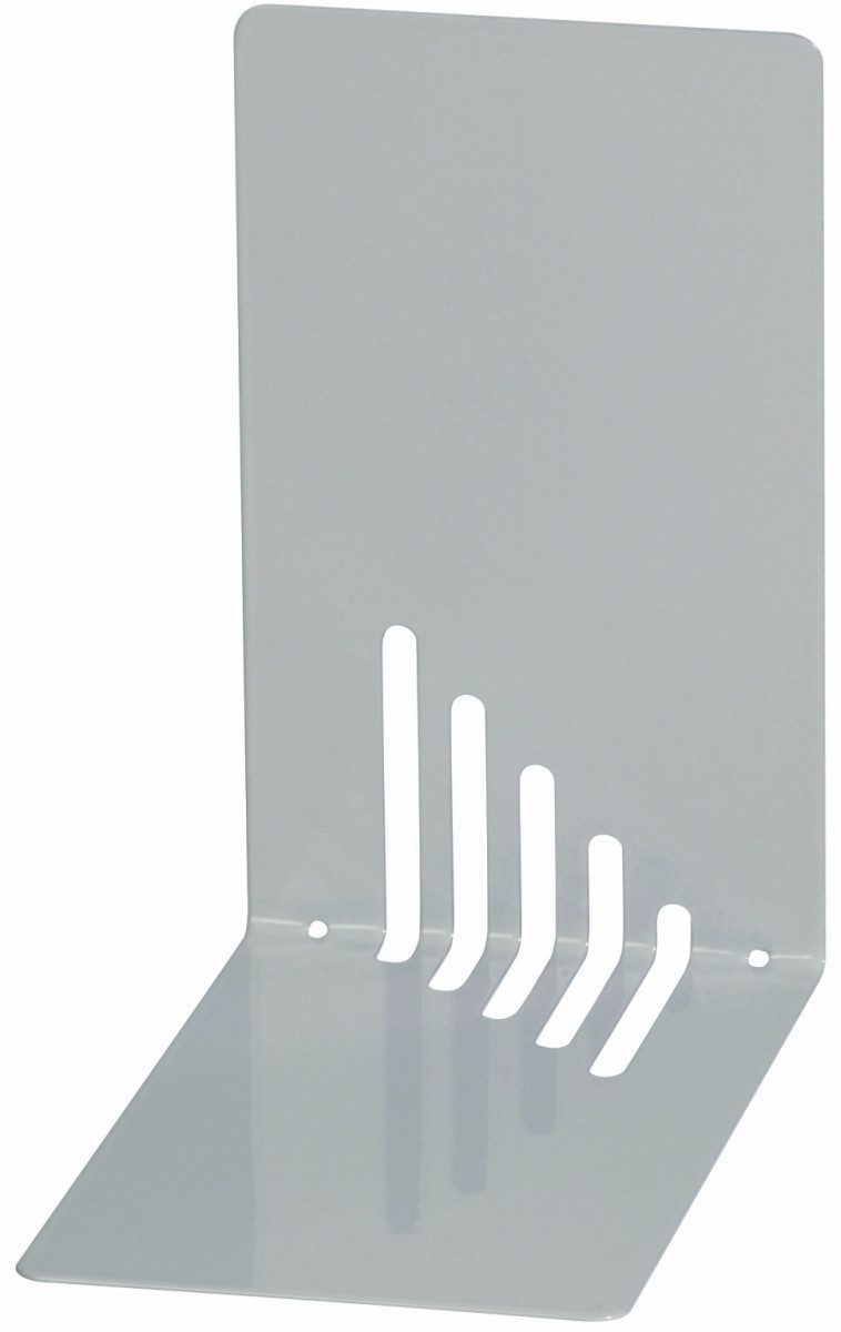 MAUL Briefablage Buchstützen Metall schmal 14x8,5x14cm grau VE=2 Stück