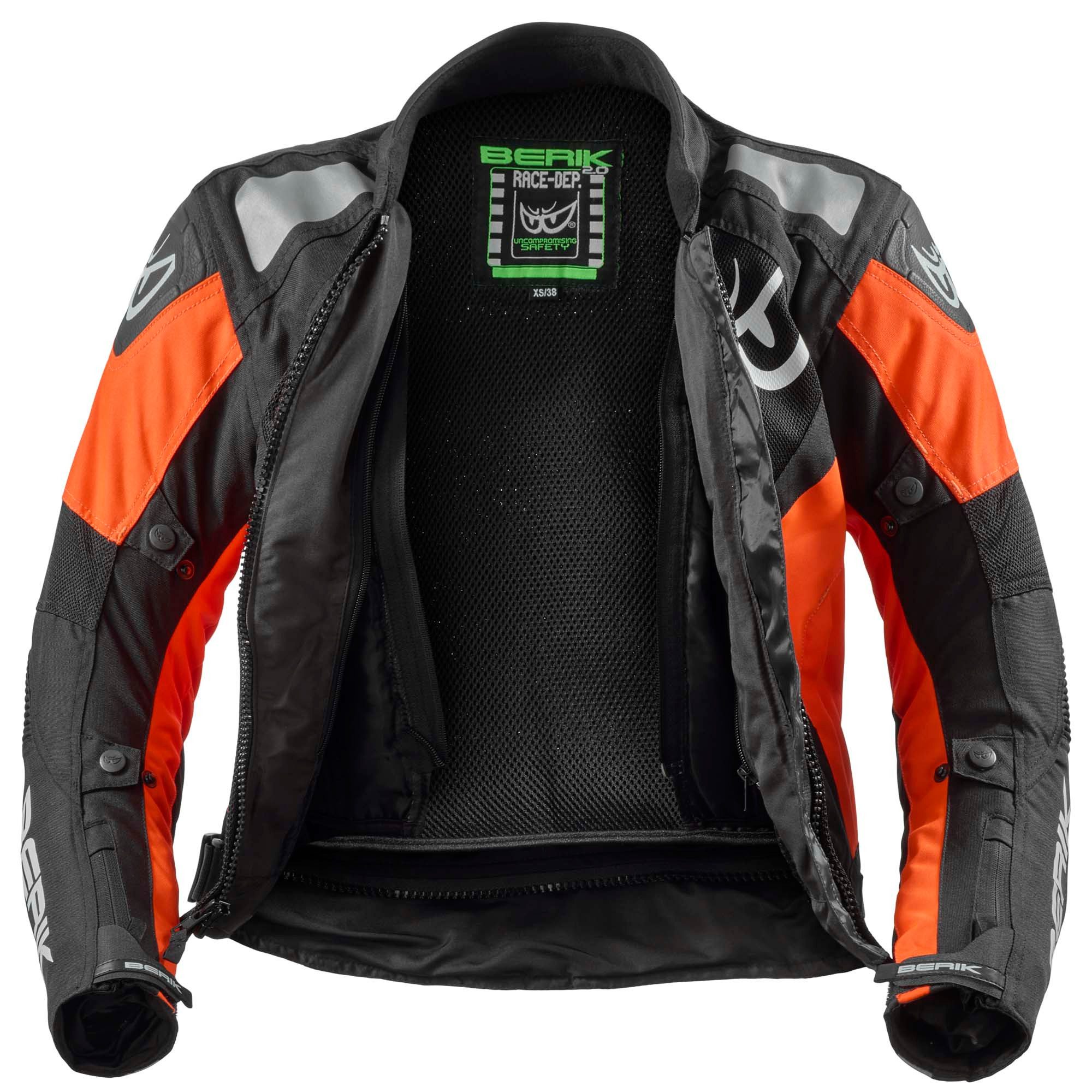 Berik Motorradjacke Vephe Damen Motorrad Textiljacke herausnehmbares Innenfutter – Bild 4 von 5