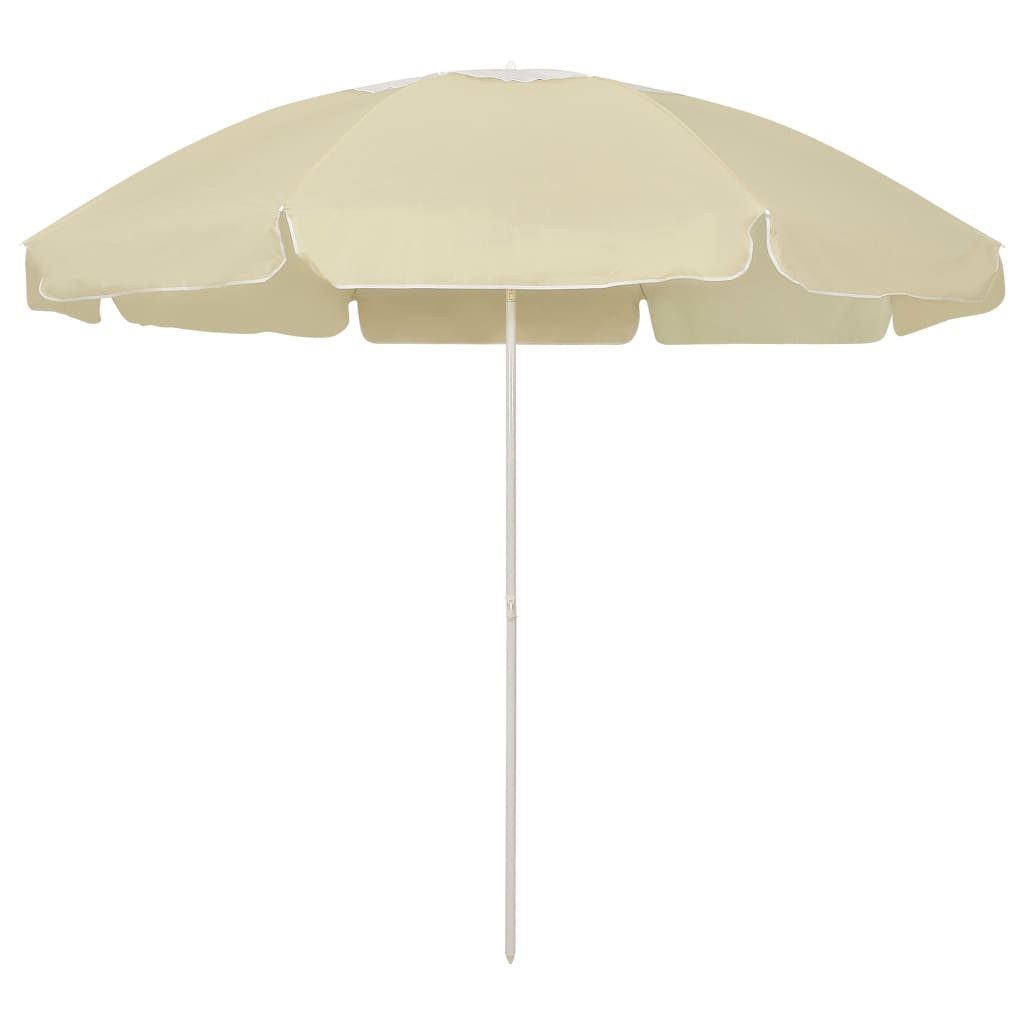 vidaXL Sonnensegel Strandschirm Sandgelb 240 cm, günstig online kaufen