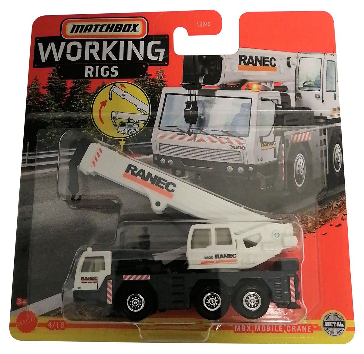 Mattel® Spielzeug-Kran Mattel GWG38 Matchbox Working Rigs MBX Mobile Cran