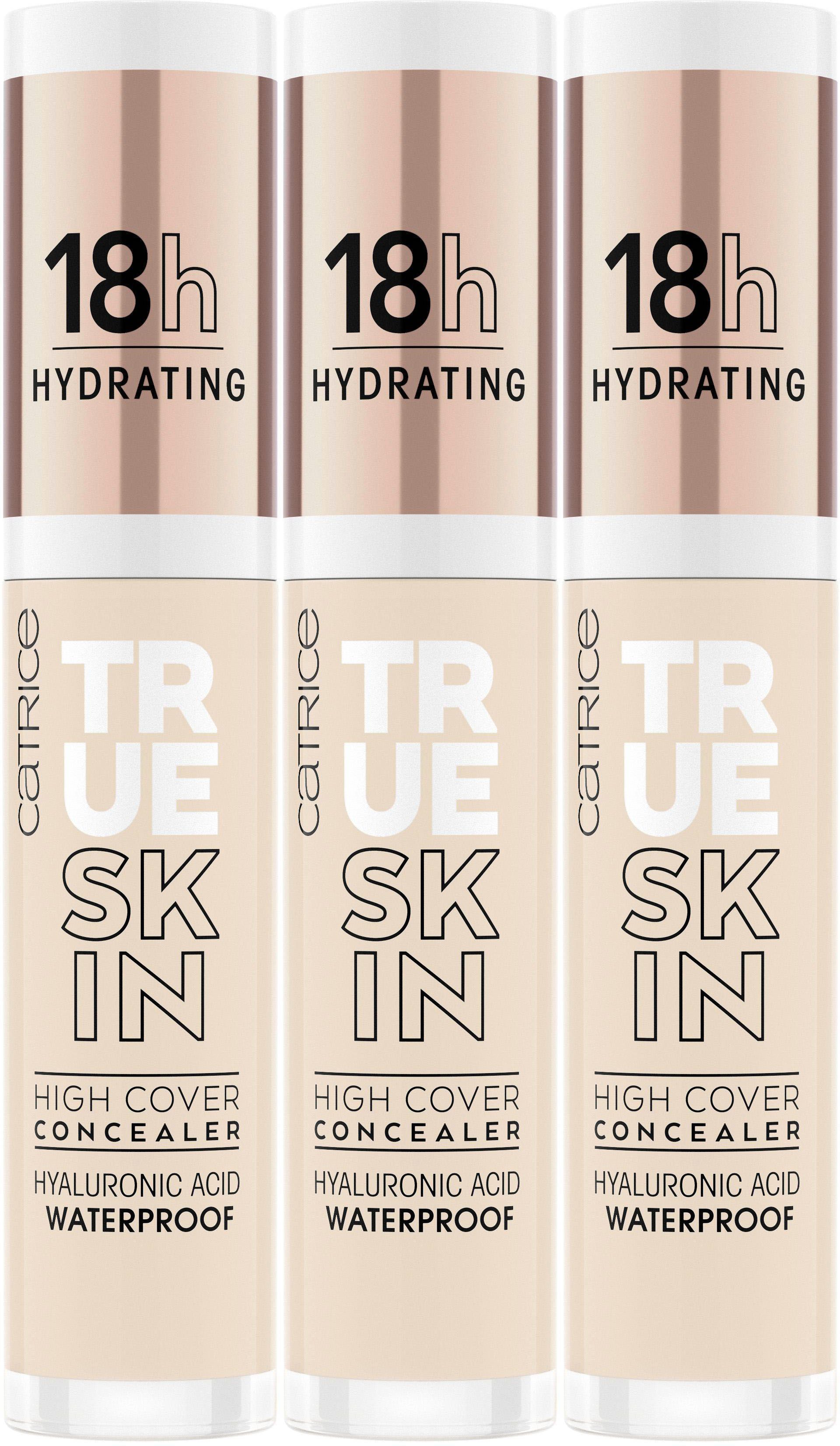 Catrice Concealer True Skin High Cover Concealer, 3-tlg., mit Hyaluronsäure