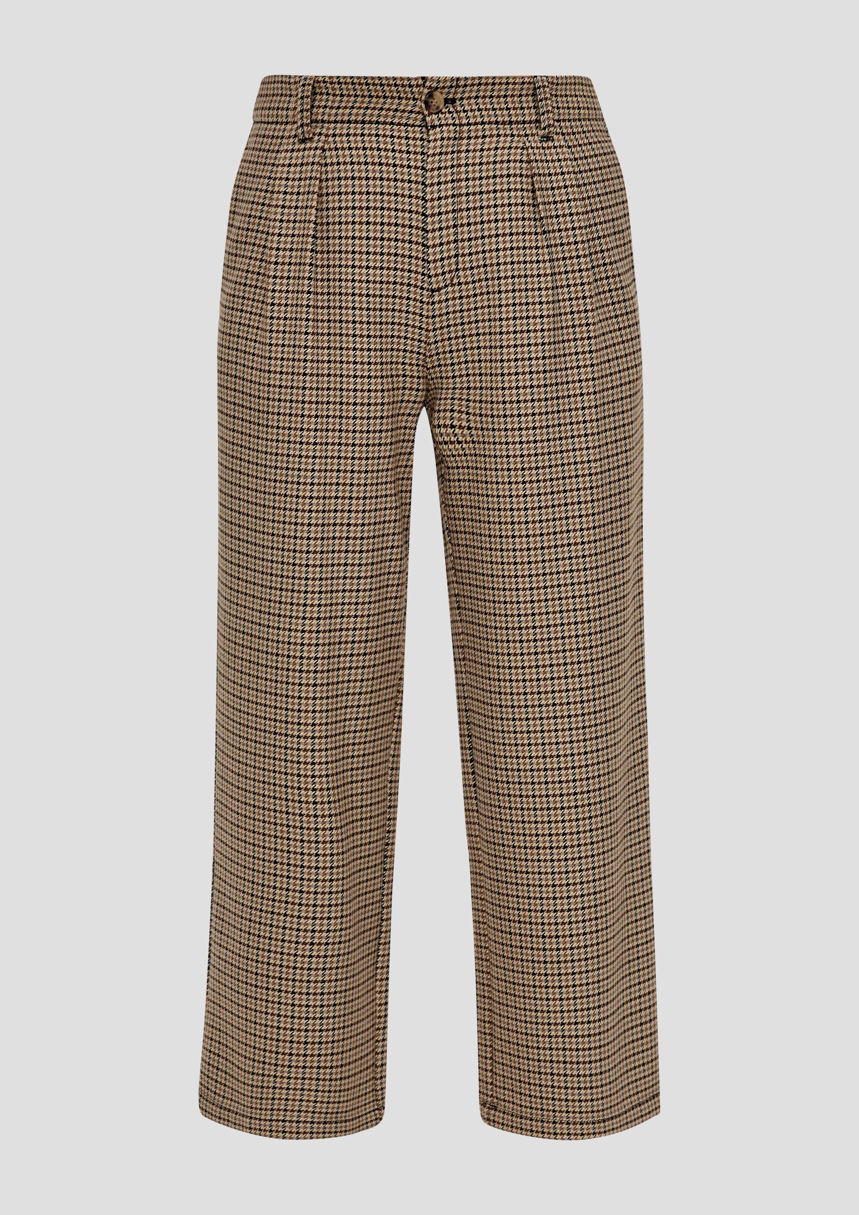 s.Oliver mit Bundfalten Regular: 3/4-Hose Culotte