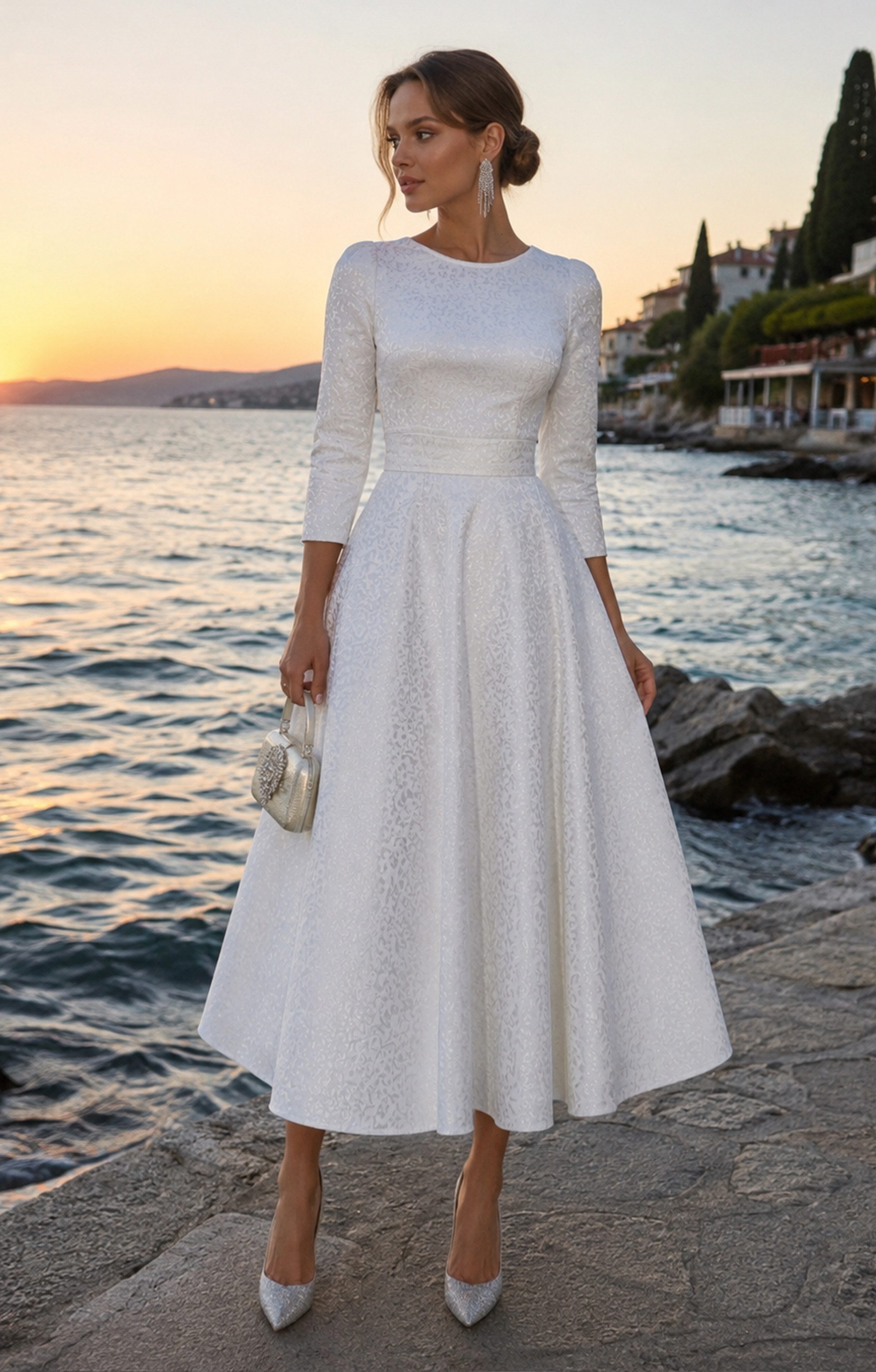 MATSOUR'I Brautkleid Alyzee Jacquard mit Reliefoberfläche – Bild 5 von 5