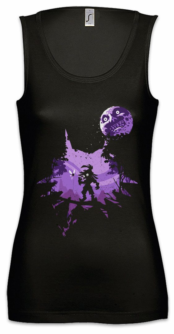 Urban Backwoods Tanktop Anime Mask Ärmelloses Damen T-Shirt Majora Horror Kid Zelda Game Legend Link nerd Gamer