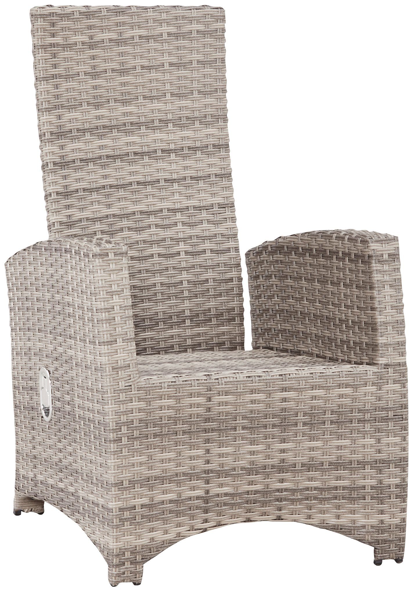 inkl. Nizza, 100x200 Tisch: KONIFERA stufenlos (19-tlg), Auflagen Sessel, verstellbar, Garten-Essgruppe cm, 6