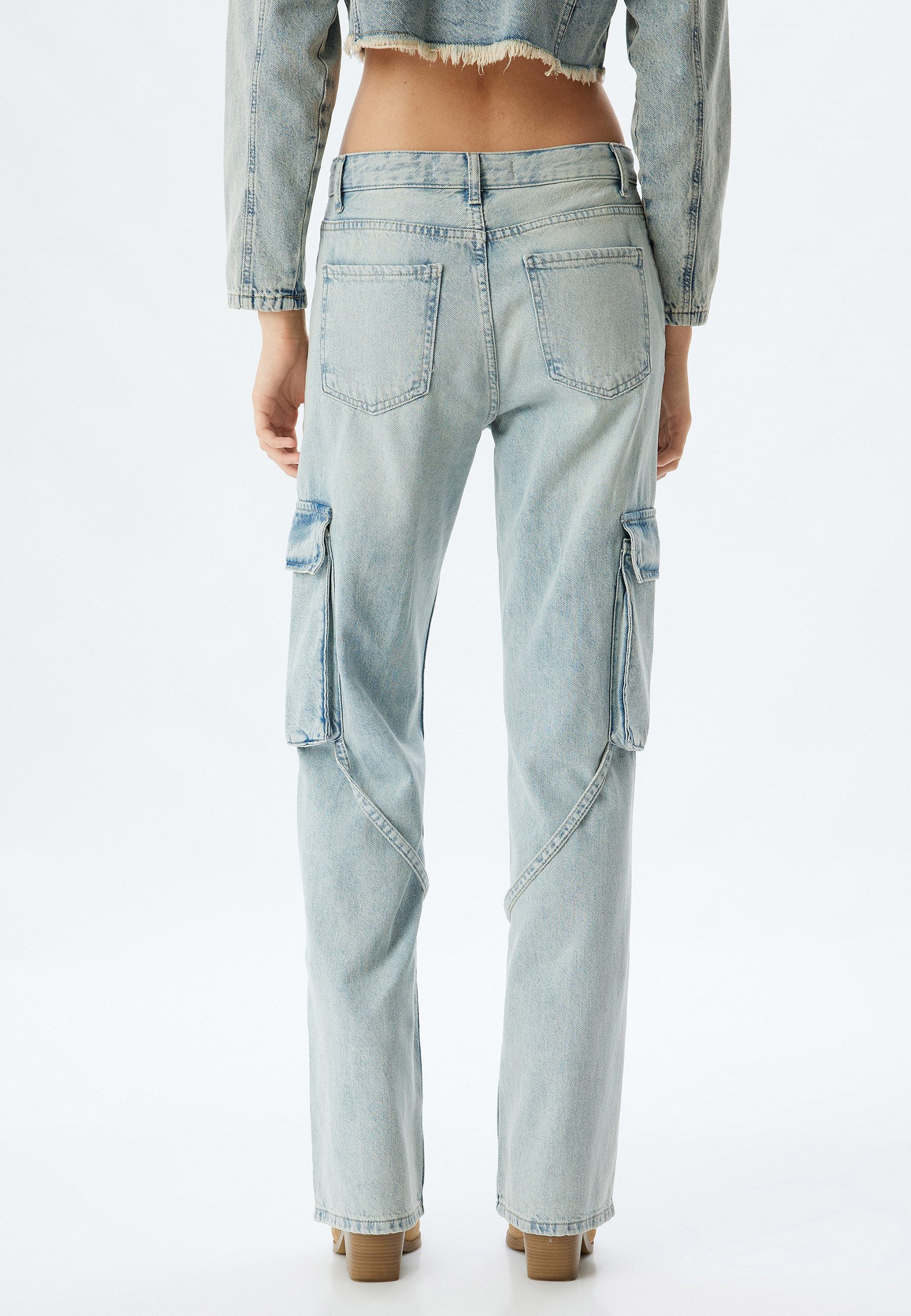 Koton Cargojeans Normale Leibhöhe Straight