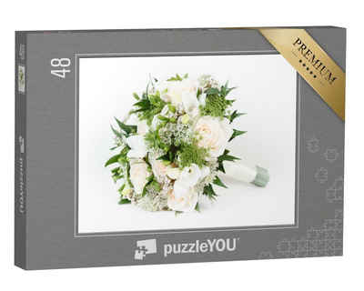 puzzleYOU Puzzle Blumenbouquet zur Hochzeit, 48 Puzzleteile, puzzleYOU-Kollektionen Blumensträuße, Blumen & Pflanzen