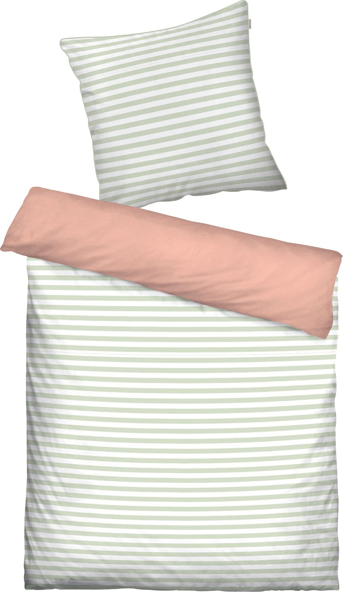 TOM TAILOR Bettwäsche Wendebettwäsche, Perkal, Streifen