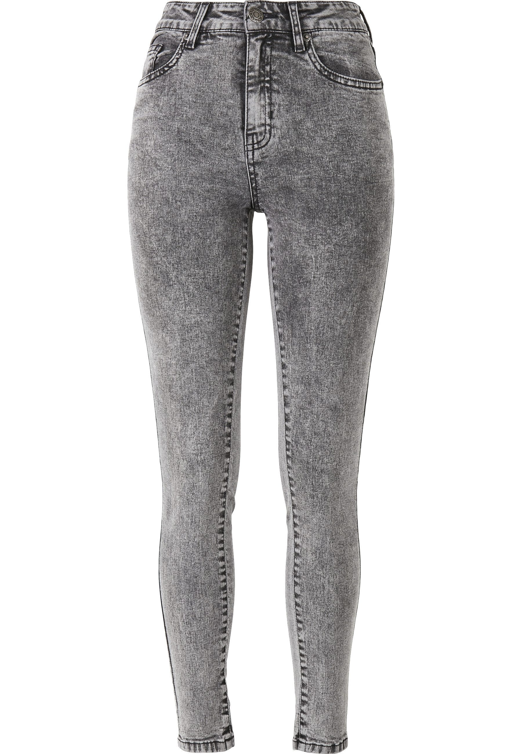 URBAN CLASSICS Bequeme Jeans Urban Classics Damen Ladies High Waist Skinny Jeans (1-tlg)