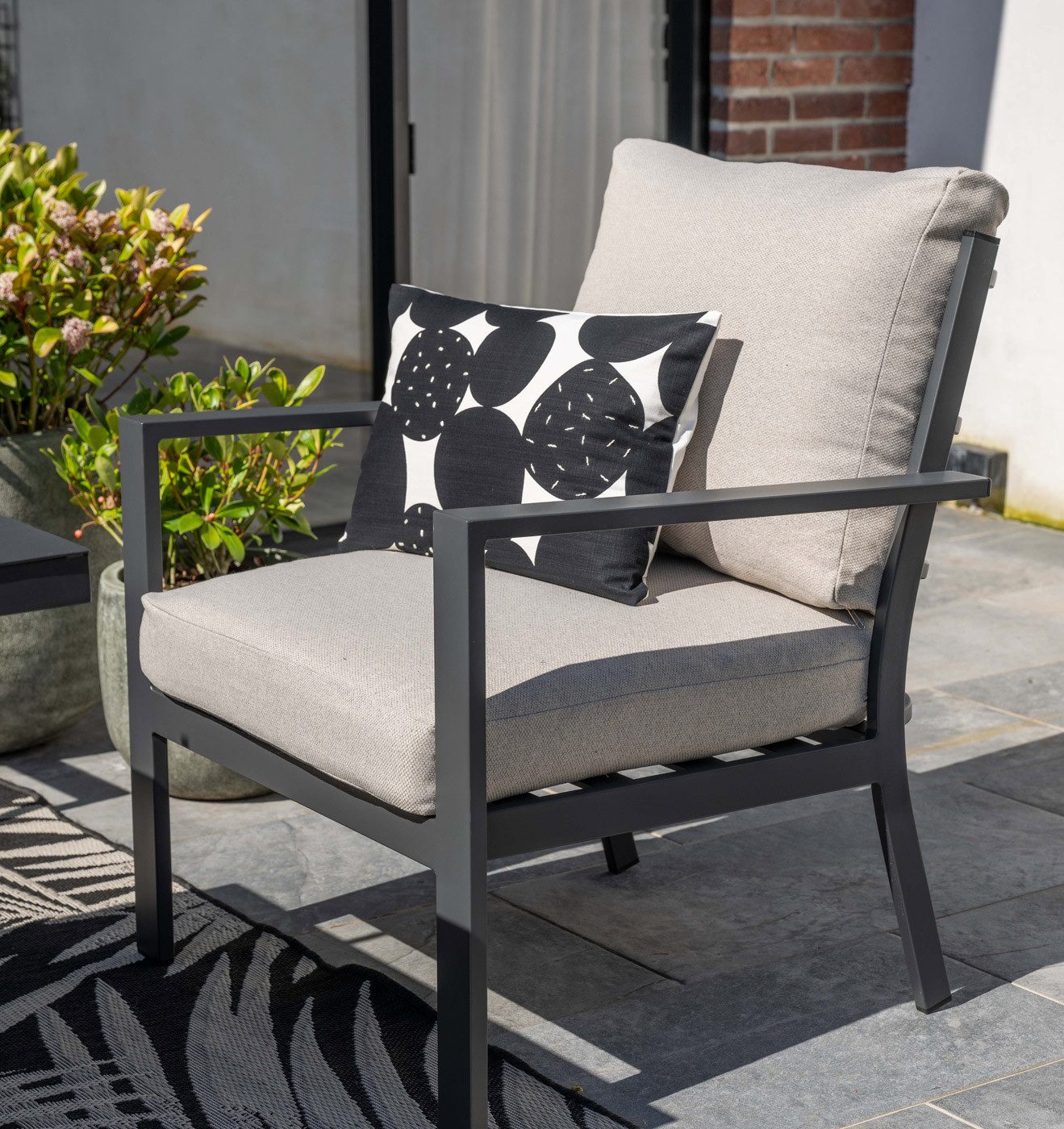 Garden Impressions Gartenlounge-Set Sergio Premium Aluminium Gartenlounge Set Gartenmöbelset 4-teilig, (4-tlg)