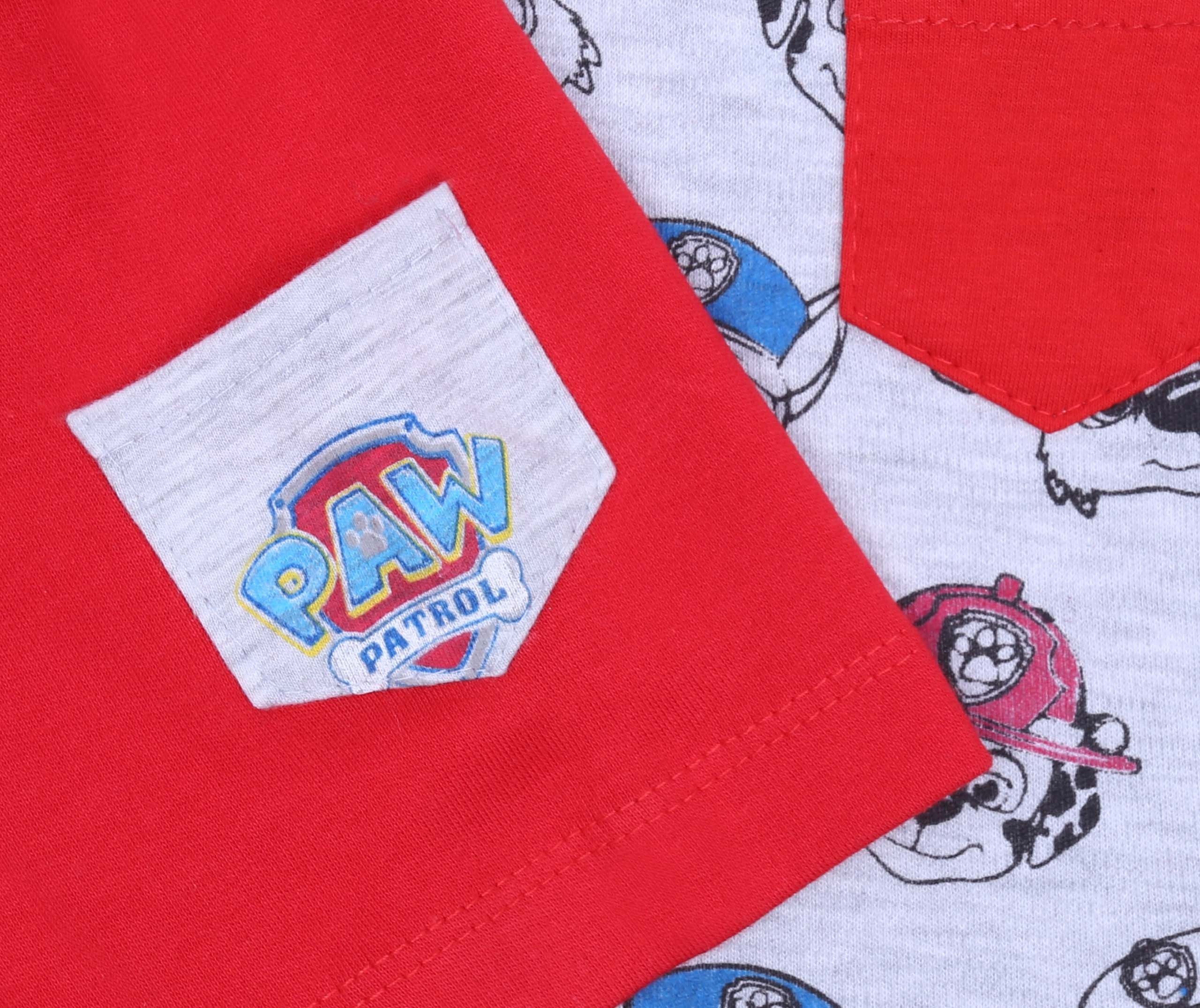 Sarcia.eu T-Shirt & Shorts Grau-rotes Jungen Set T-Shirt+kurze Hose Paw Patrol 6 Monate