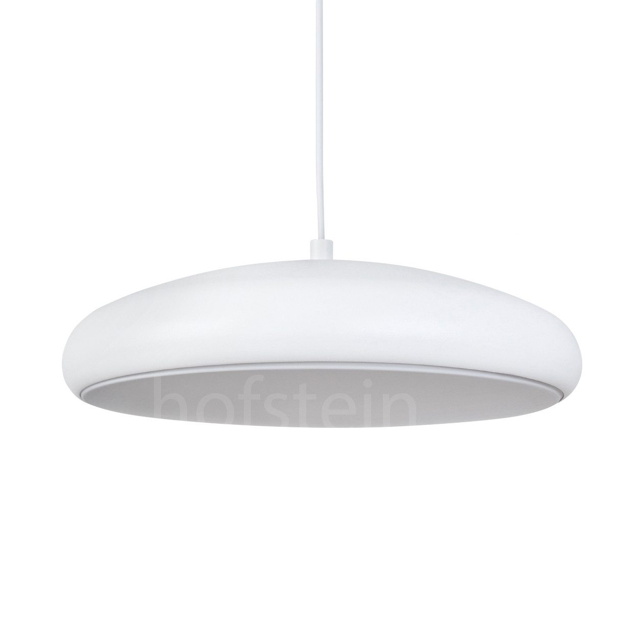 hofstein Hängeleuchte »Fiumedinisi« dimmbare Pendellampe aus Metall in Weiß, CCT 2700-6500 Kelvin, Hängelampem.Fernbedienung,Steuerbar über Smart App,27 Watt,3400 Lumen