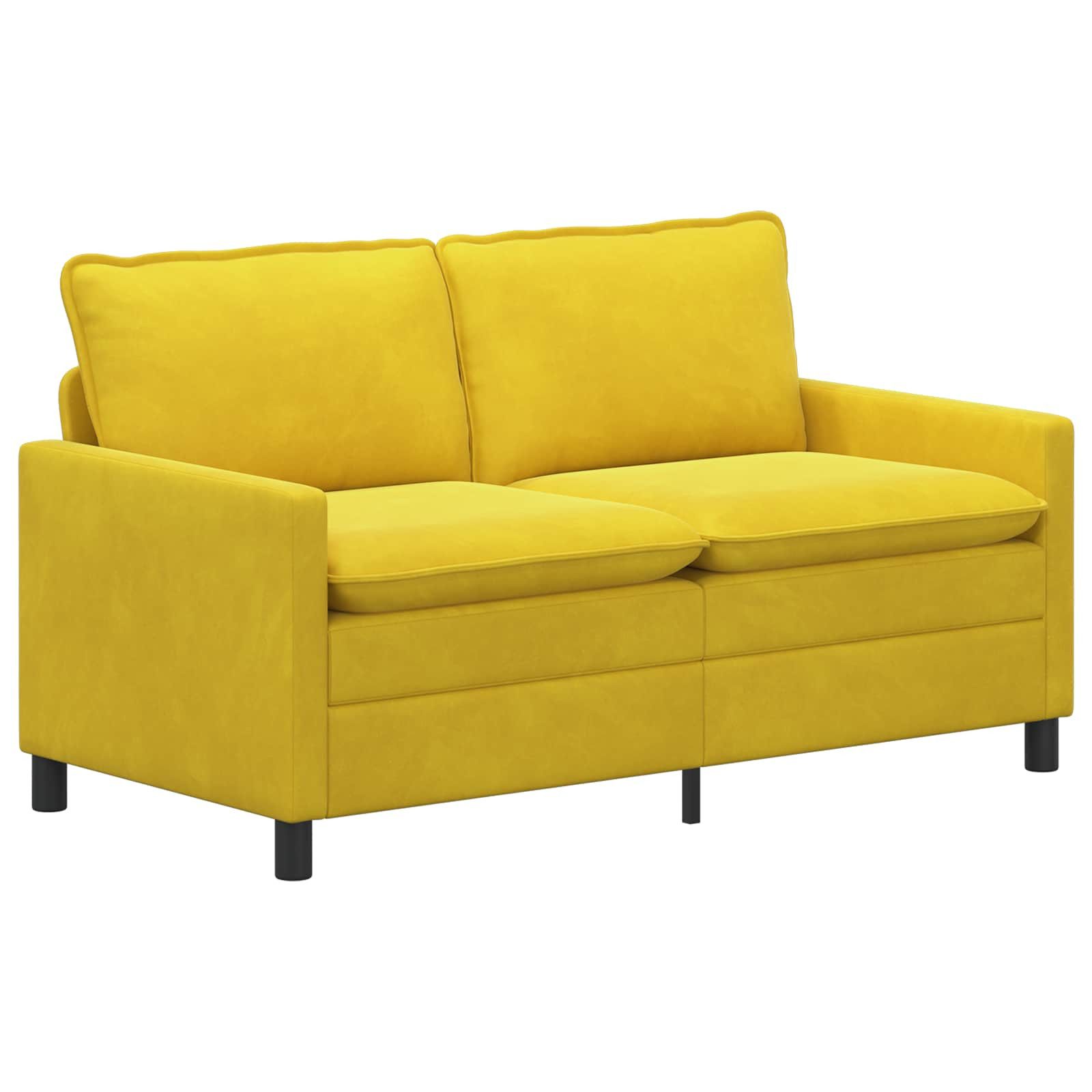 Sofa Sofa Gelb 156 x 81 x 87,5 cm Samt