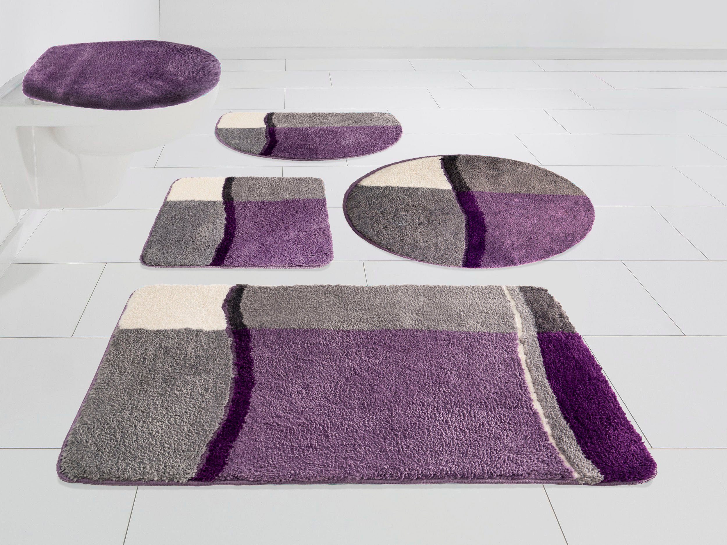 my home Badematte Belio, Badvorleger, Badezimmer Teppich, Höhe 20 mm, rutsc günstig online kaufen