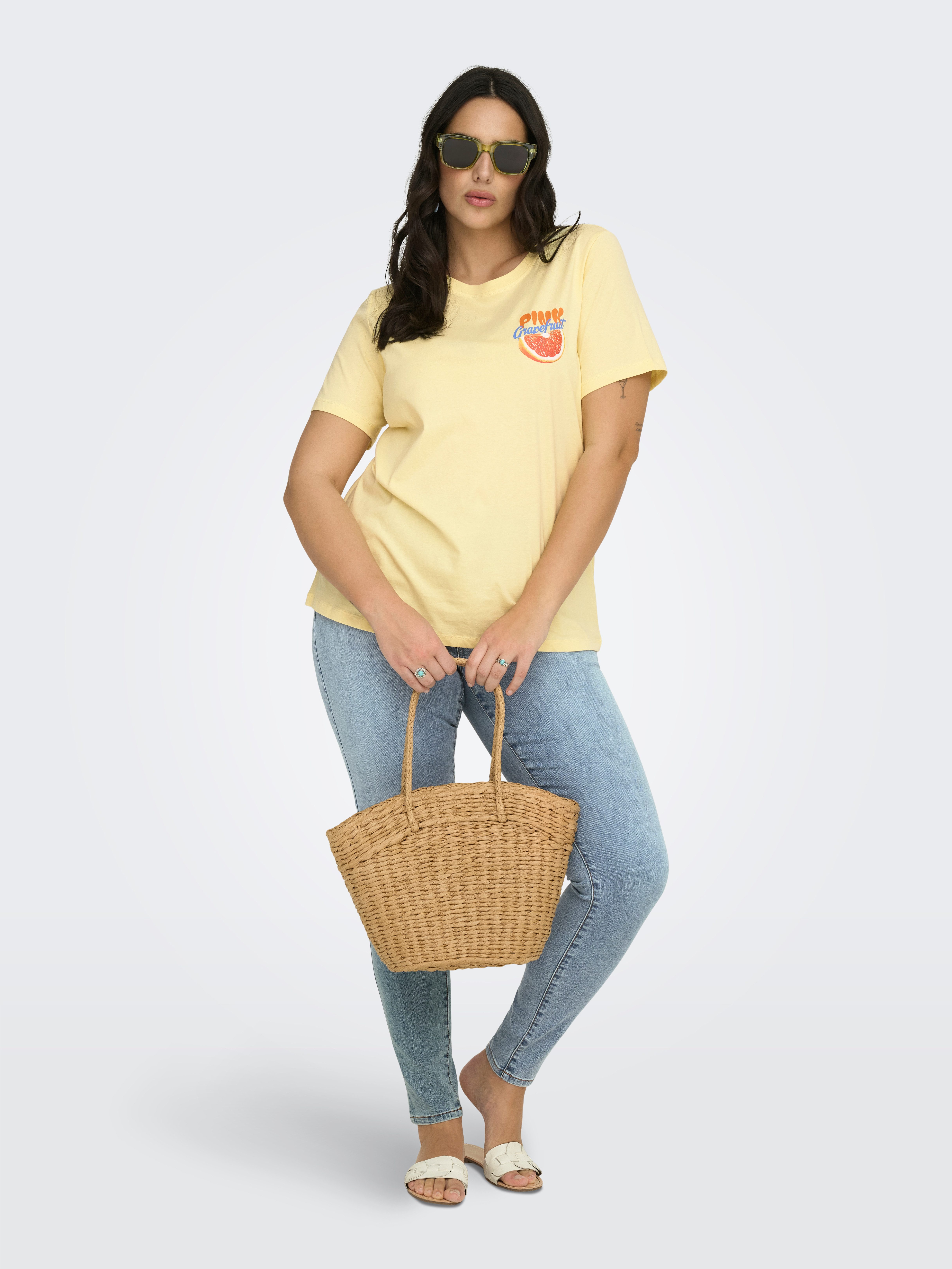 ONLY CARMAKOMA Kurzarmshirt CARBOLETTE LIFE REG S/S TOP BOX JRS