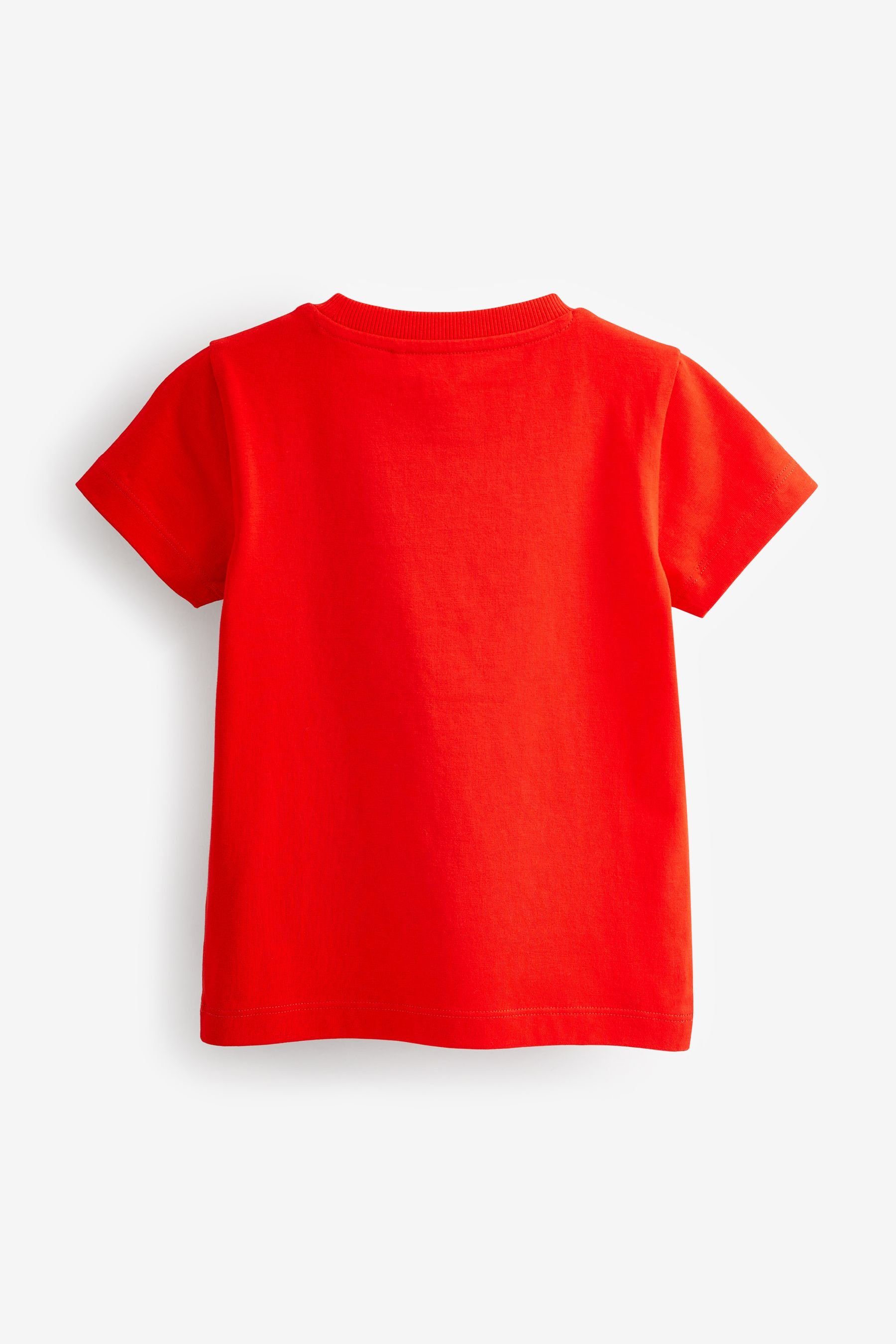 Next T-Shirt Kurzarm-T-Shirt mit (1-tlg) Figurenmotiv Red