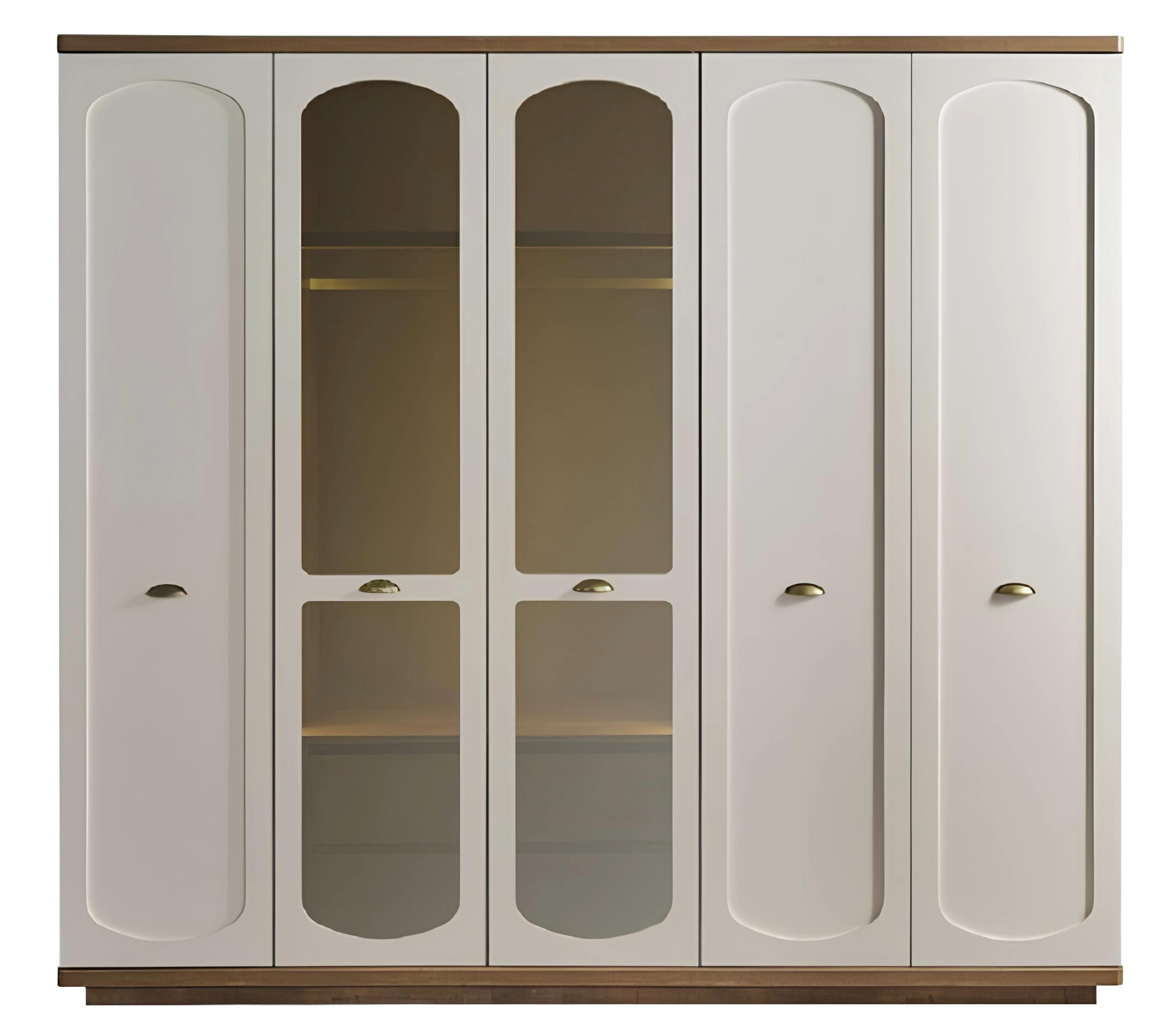 Xlmoebel Kleiderschrank Vielseitiger Ankleideschrank mit vier Türen und zeitlosem Design (Kleiderschrank) Hergestellt in Europa