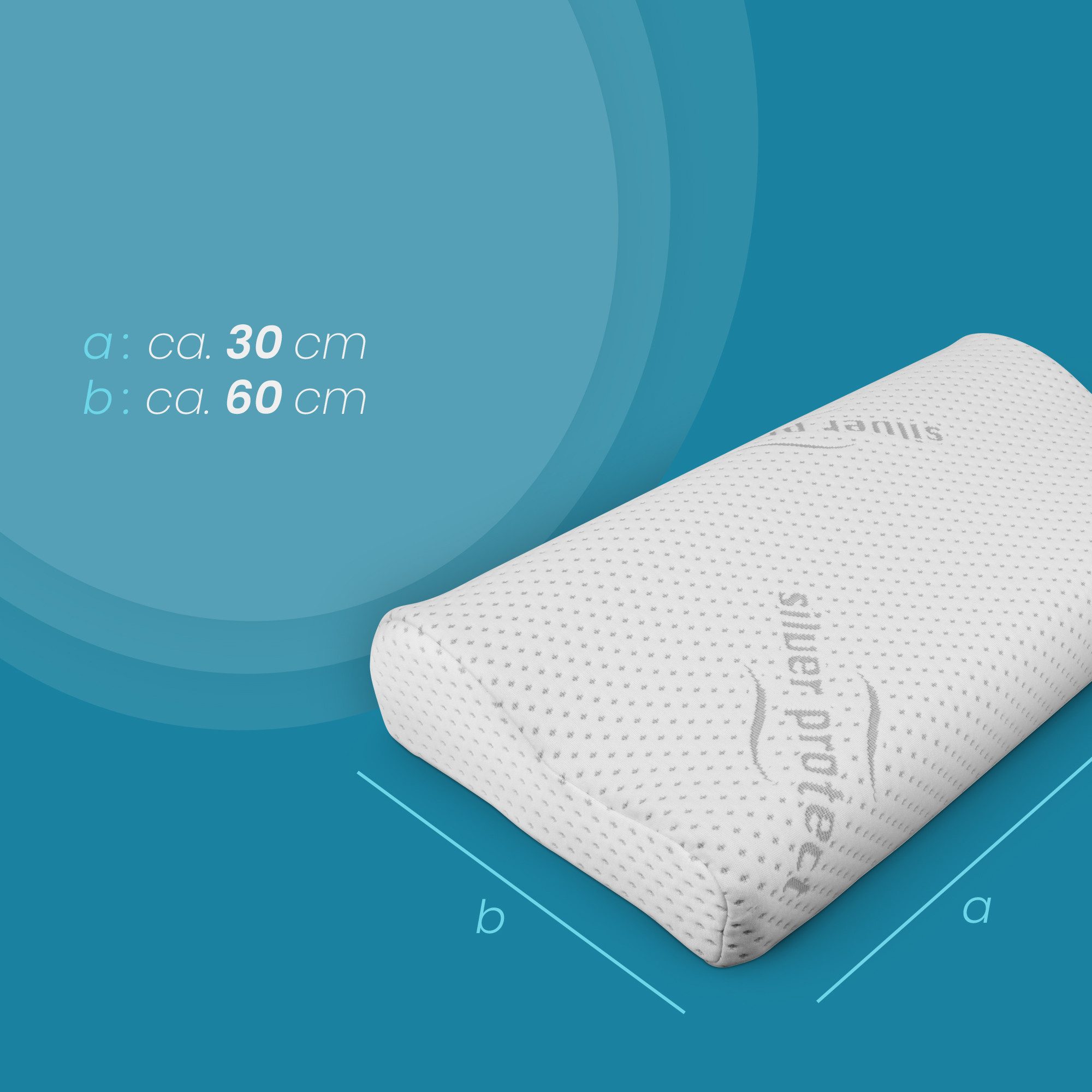 Bestlivings Nackenstützkissen Visco Kopfkissen, Füllung: Memory Foam, Seite günstig online kaufen