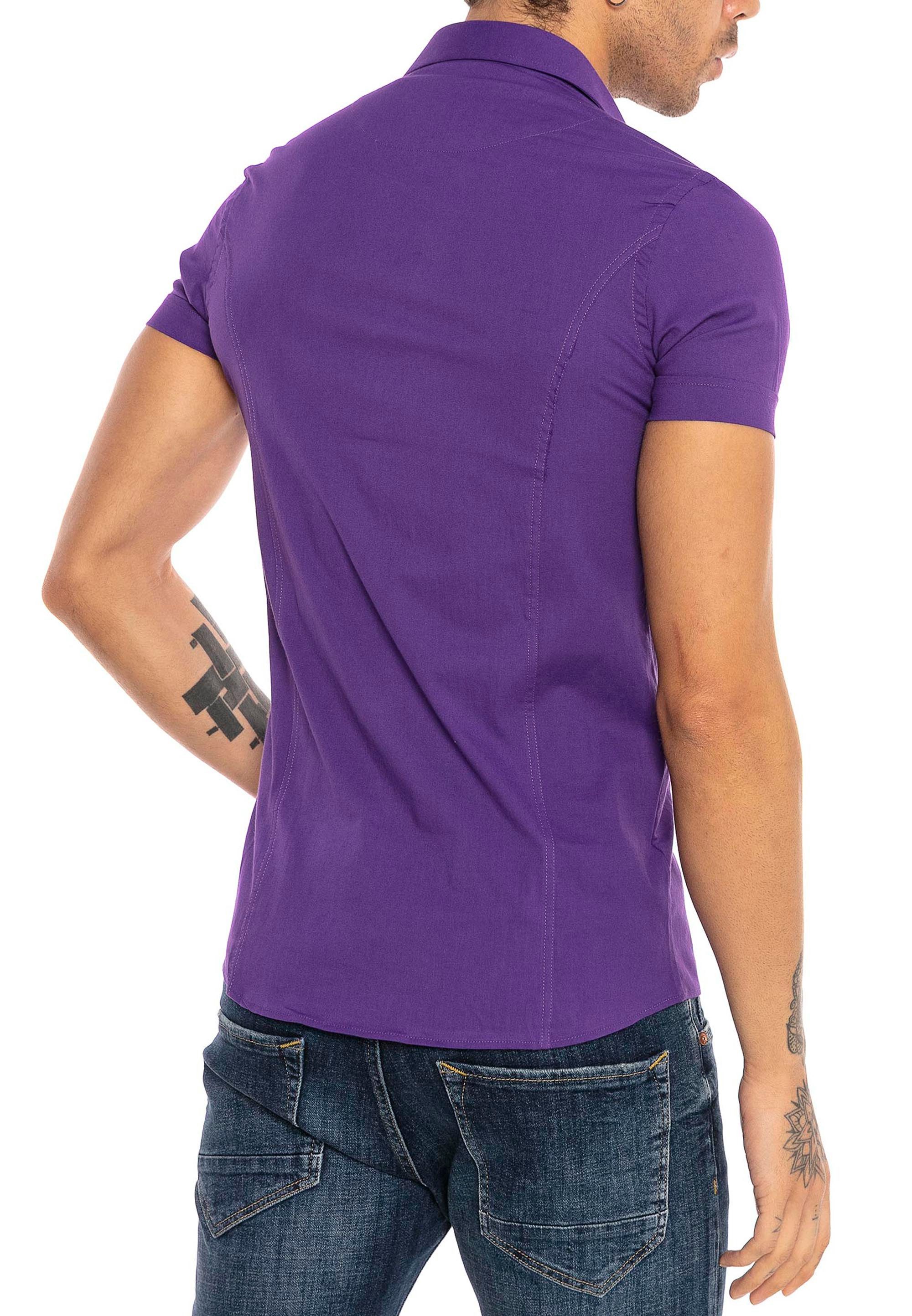 RedBridge Kurzarmhemd Slim Fit – Eleganter Look, Stretch-Material, Figurbetont