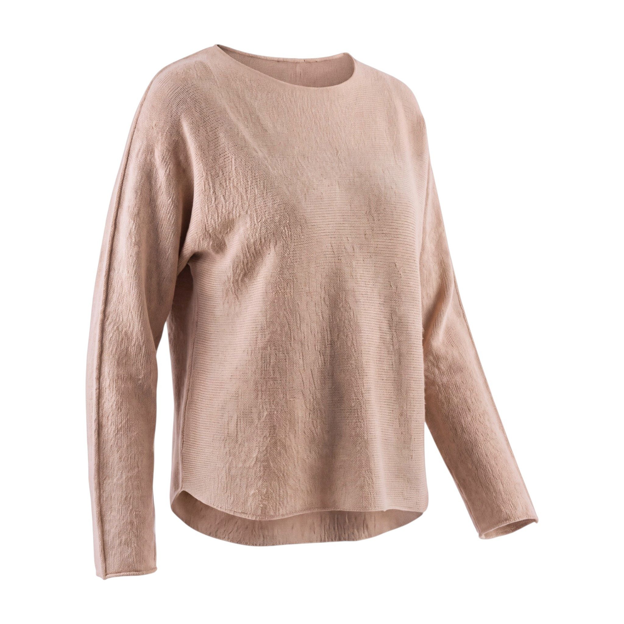 OriginalYou Langarmshirt Feinstrickpullover Damen Shirt Rundhals Pullover Langarm in Unifarbe, aus softer Viskose, Rundhalsausschnitt
