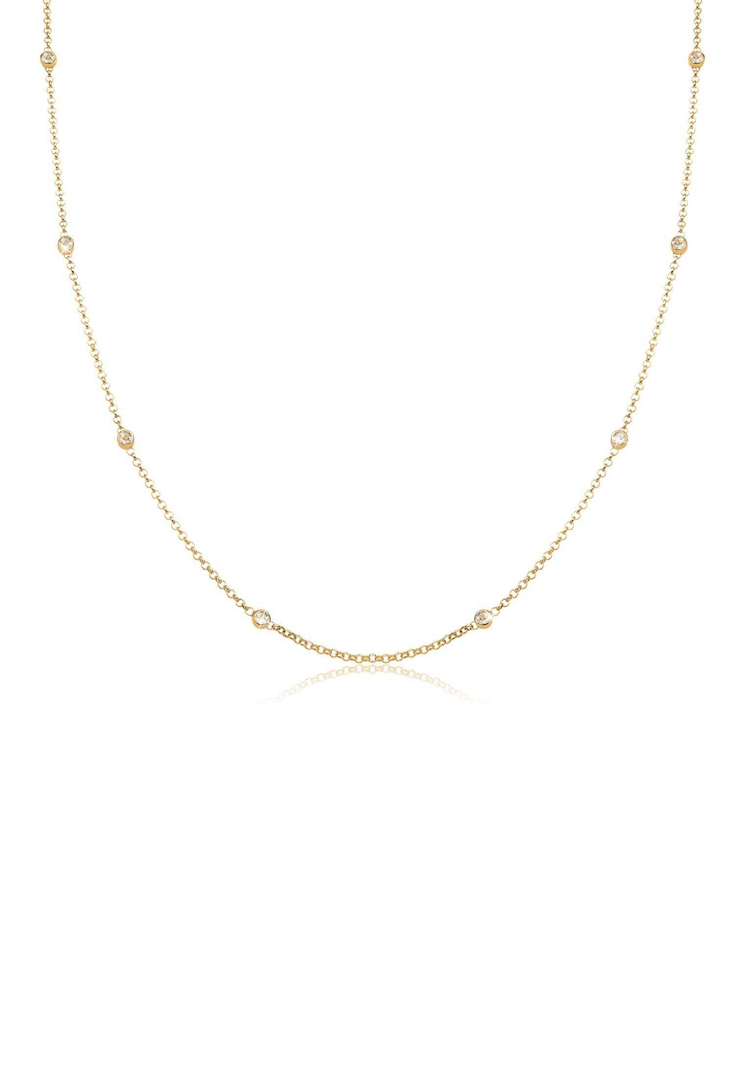 Elli Kette mit Anhänger Solitär Basic Kristalle 925 Silber günstig online kaufen