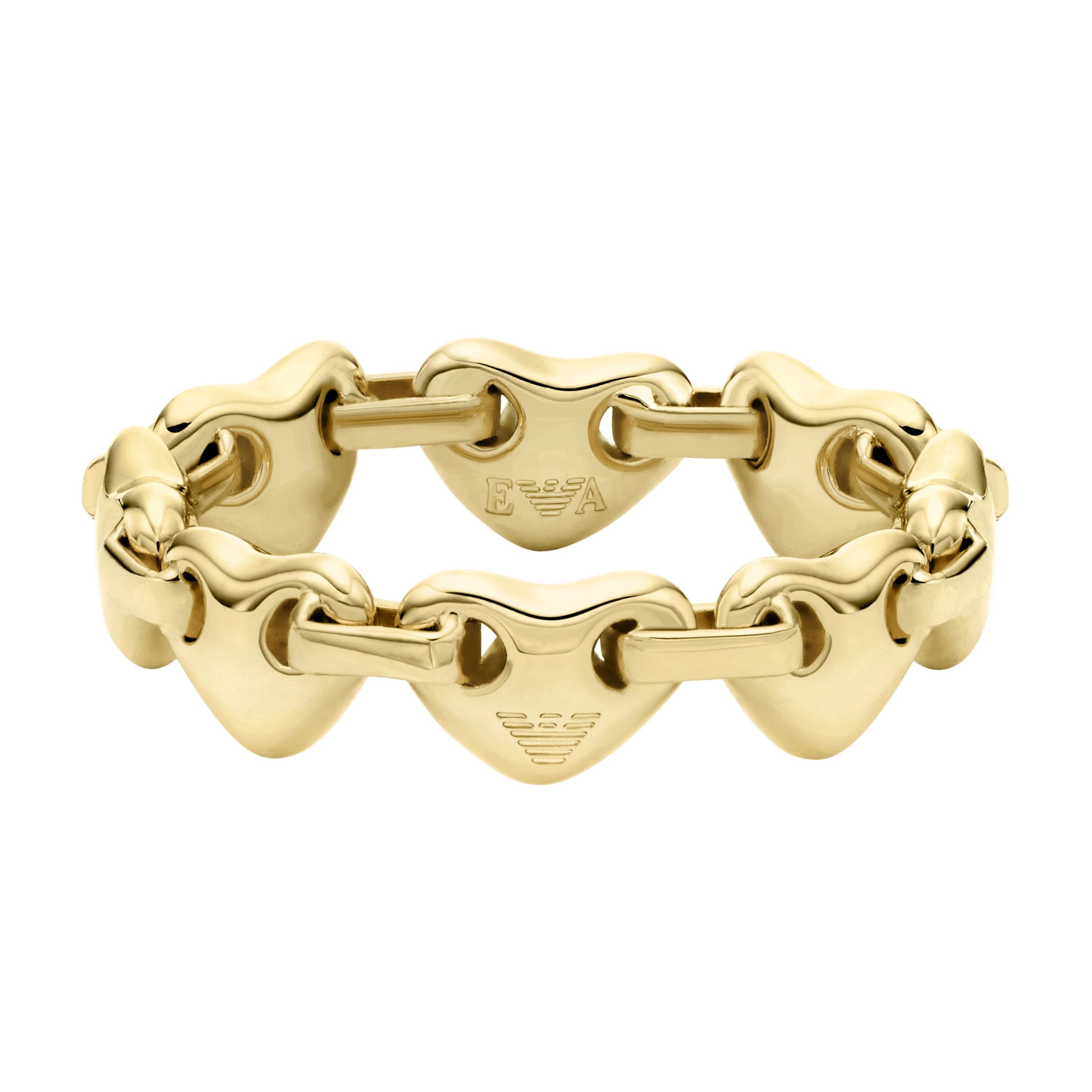 Emporio Armani Fingerring Schmuck Geschenk Metall, Schmuck Geschenk Metall Herzen