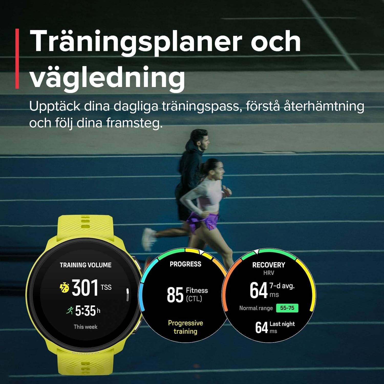 Suunto ‎ SS051274000 Smartwatch (3,3 cm, android ios), Leichte GPS Laufuhr mit AMOLED Display und Laufanalyse-Funktionen