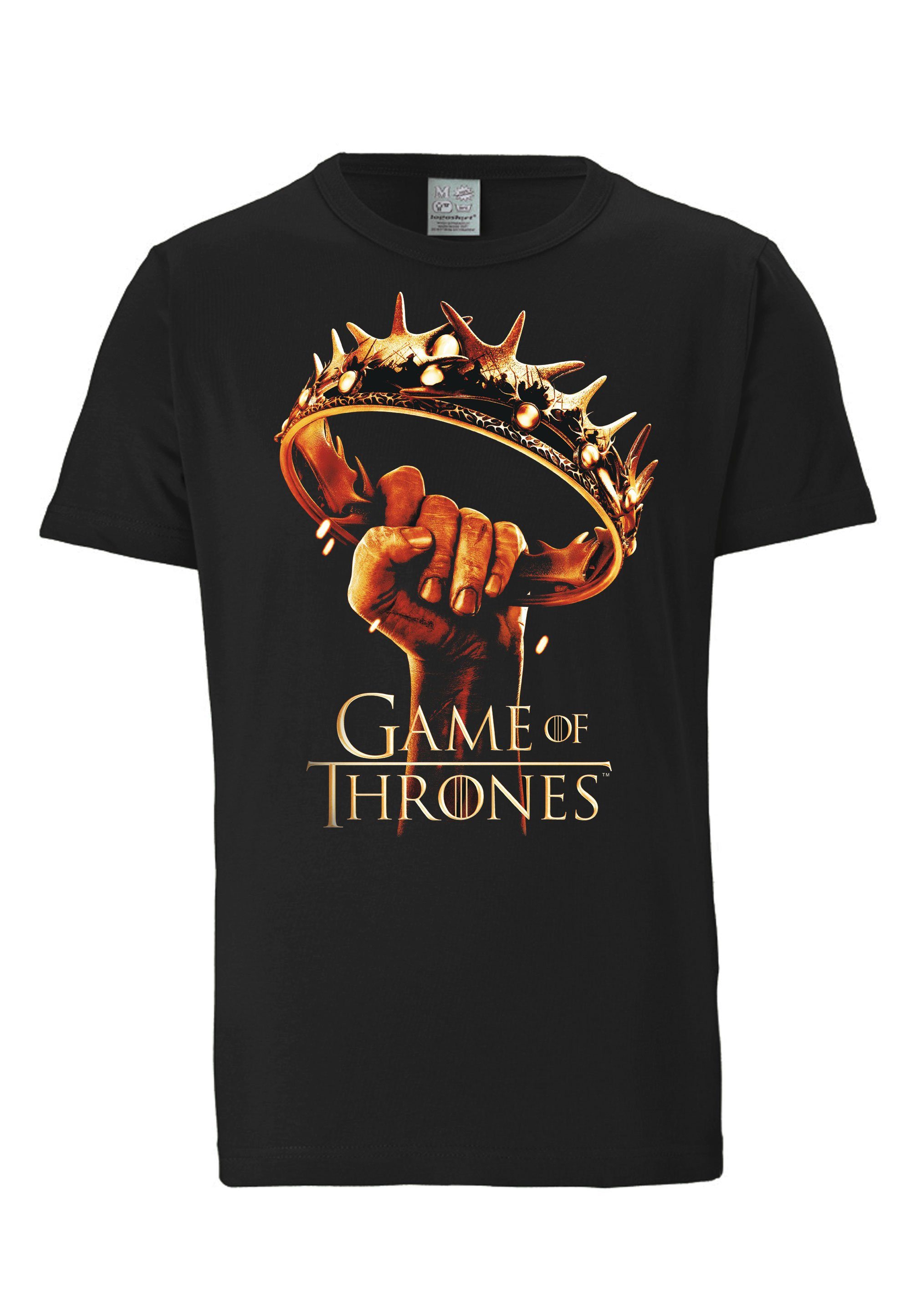of T-Shirt Game Of Thrones-Frontprint Thrones Game - Krone mit LOGOSHIRT